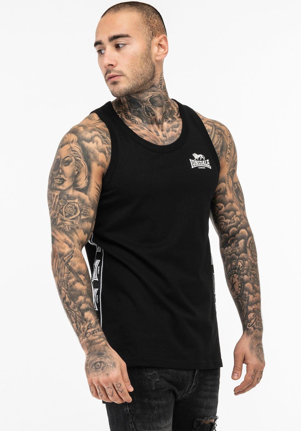 Lonsdale Tanktop (1-delig) heren tanktops maat XXL zwart