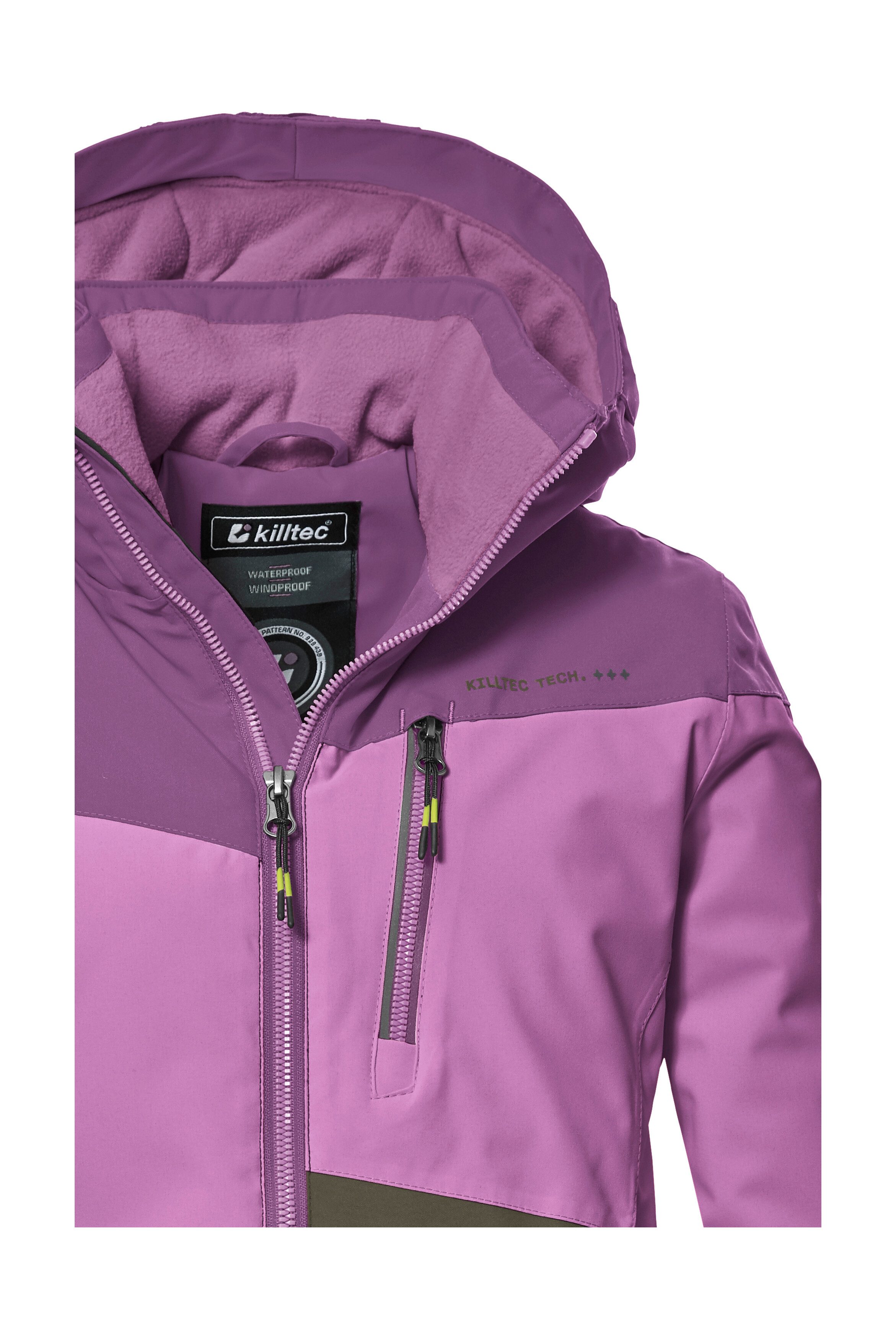 Killtec Outdoorjack KOW 170 GRLS JCKT Functionele jack met capuchon en sneeuwvang, waterdicht
