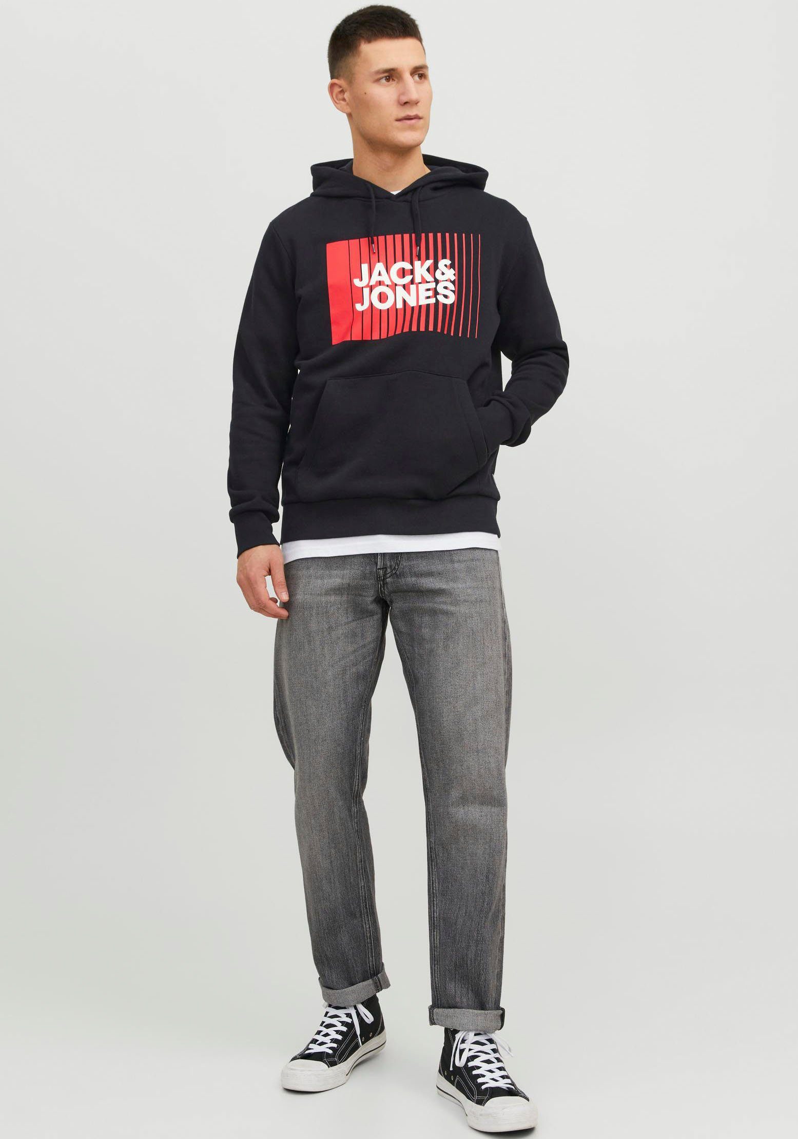 Jack & Jones Hoodie JJECORP LOGO SWEAT HOOD PLAY NOOS