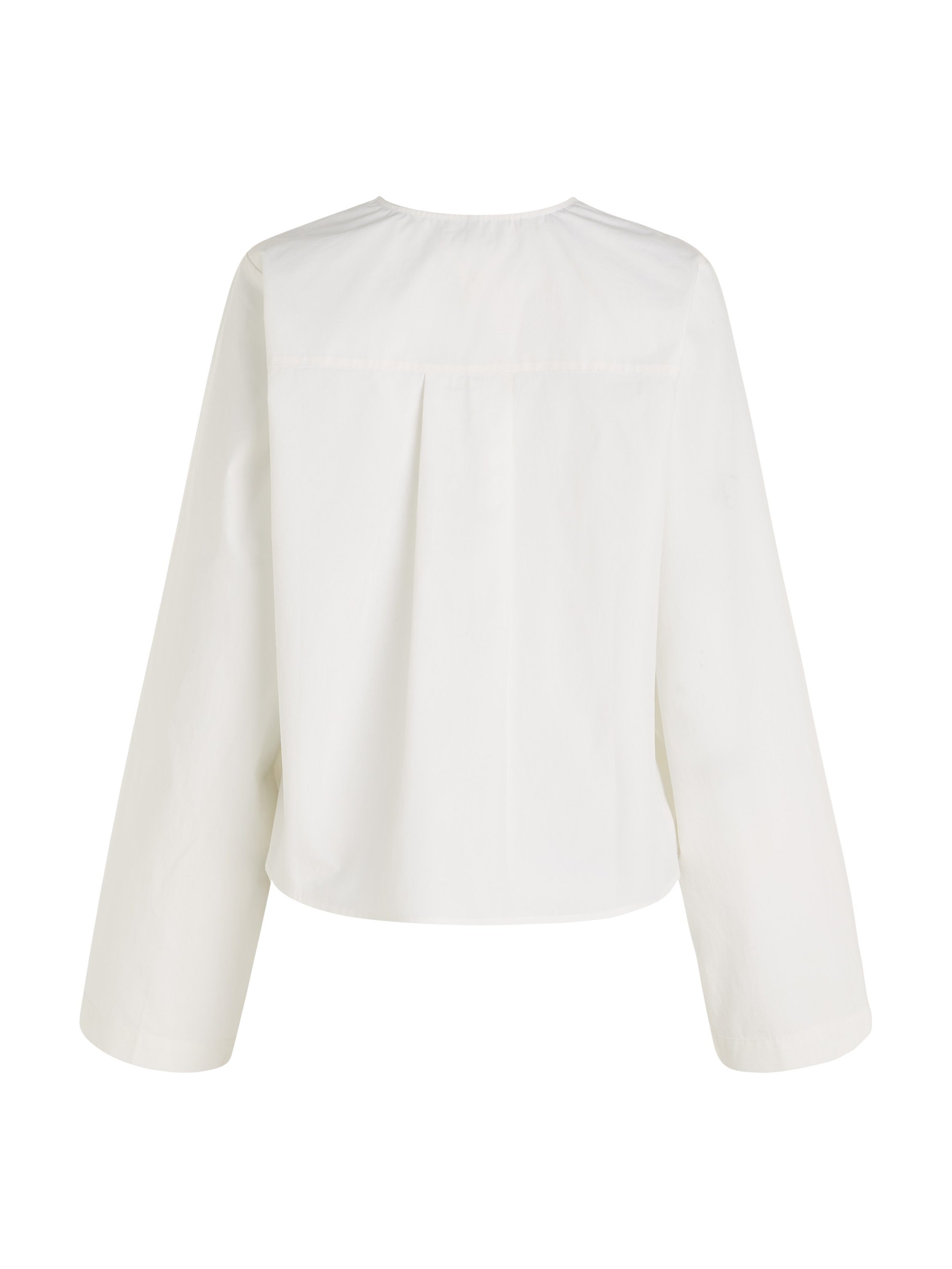 Tommy Hilfiger Blouse met lange mouwen met diepe serafino-halslijn