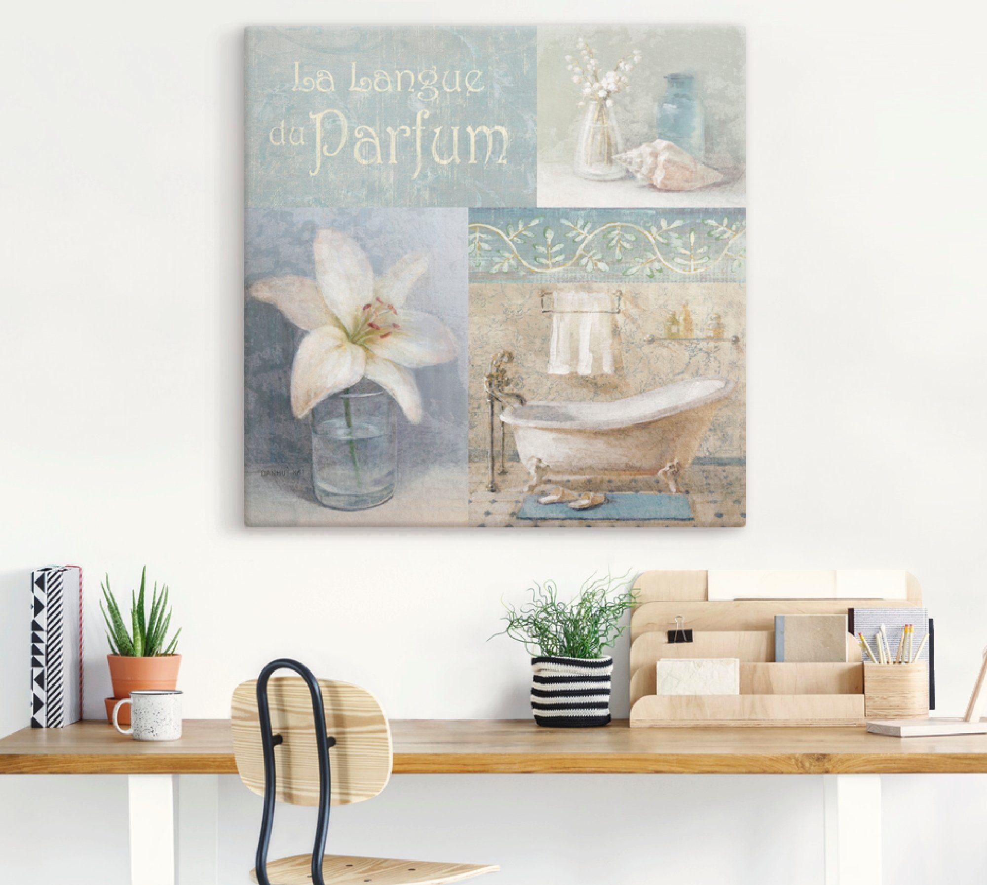 Artland Artprint op linnen Parfum I gespannen op een spieraam