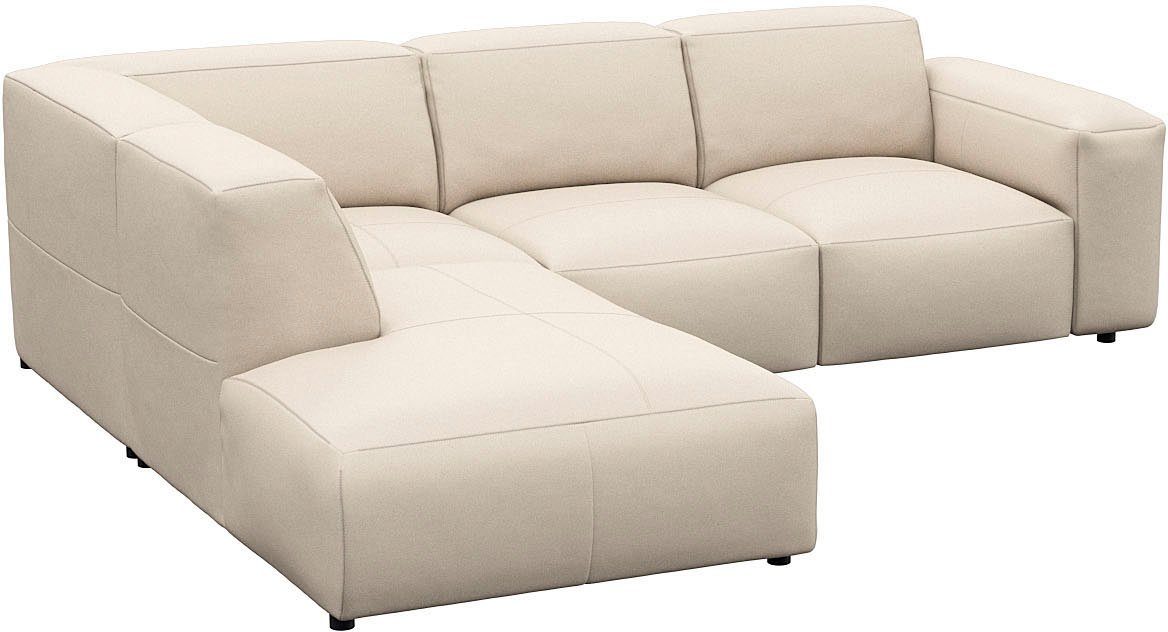 FLEXLUX Hoekbank Lucera, super comfortabel door hoogwaardige zitconstructie met koudschuim
