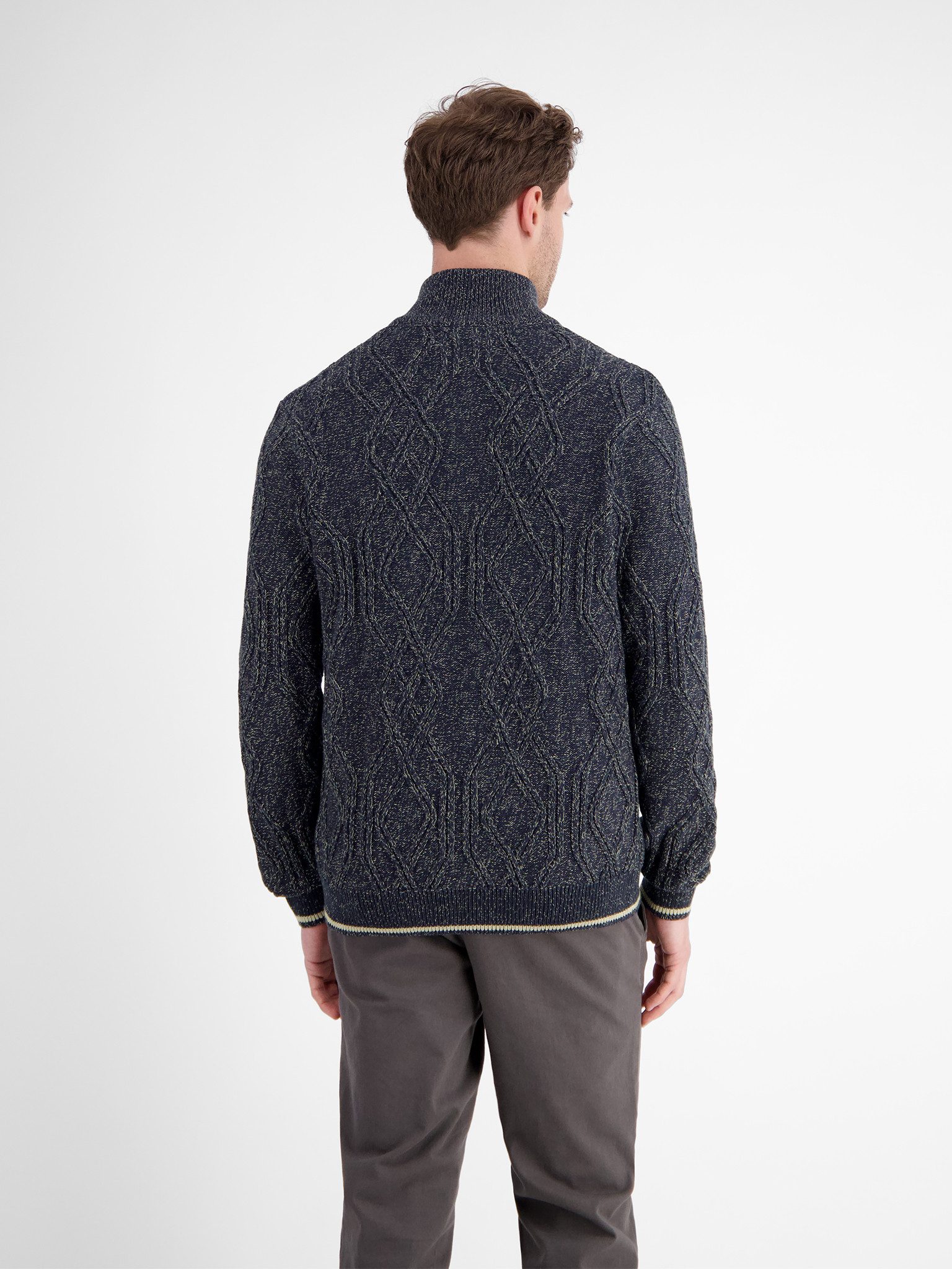 Lerros Vest met structuurpatroon