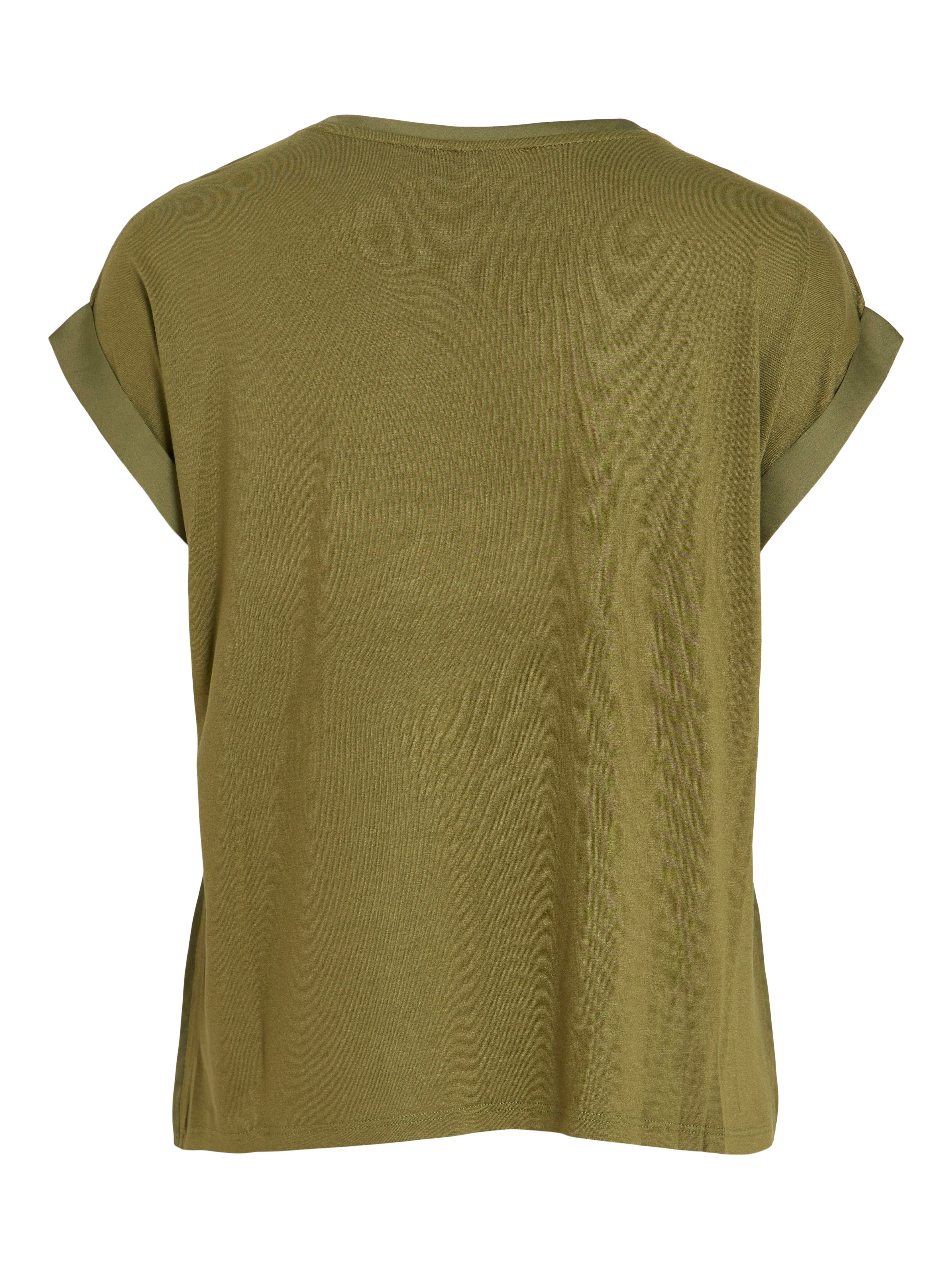 Vila Shirt met korte mouwen VIELLETTE S S SATIN TOP NOOS