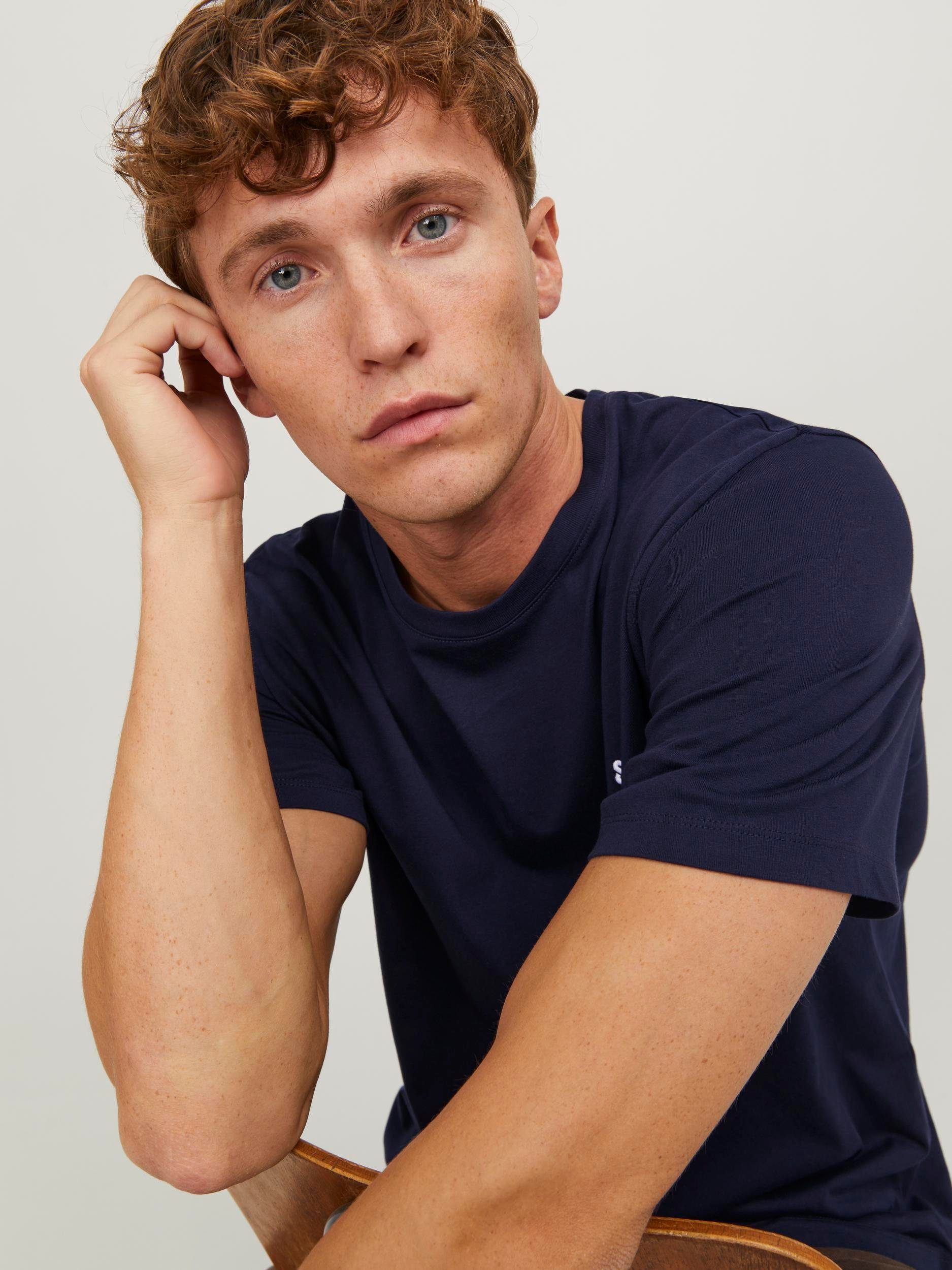 Jack & Jones Shirt met ronde hals JJEPAULOS TEE SS CREW NECK NOOS