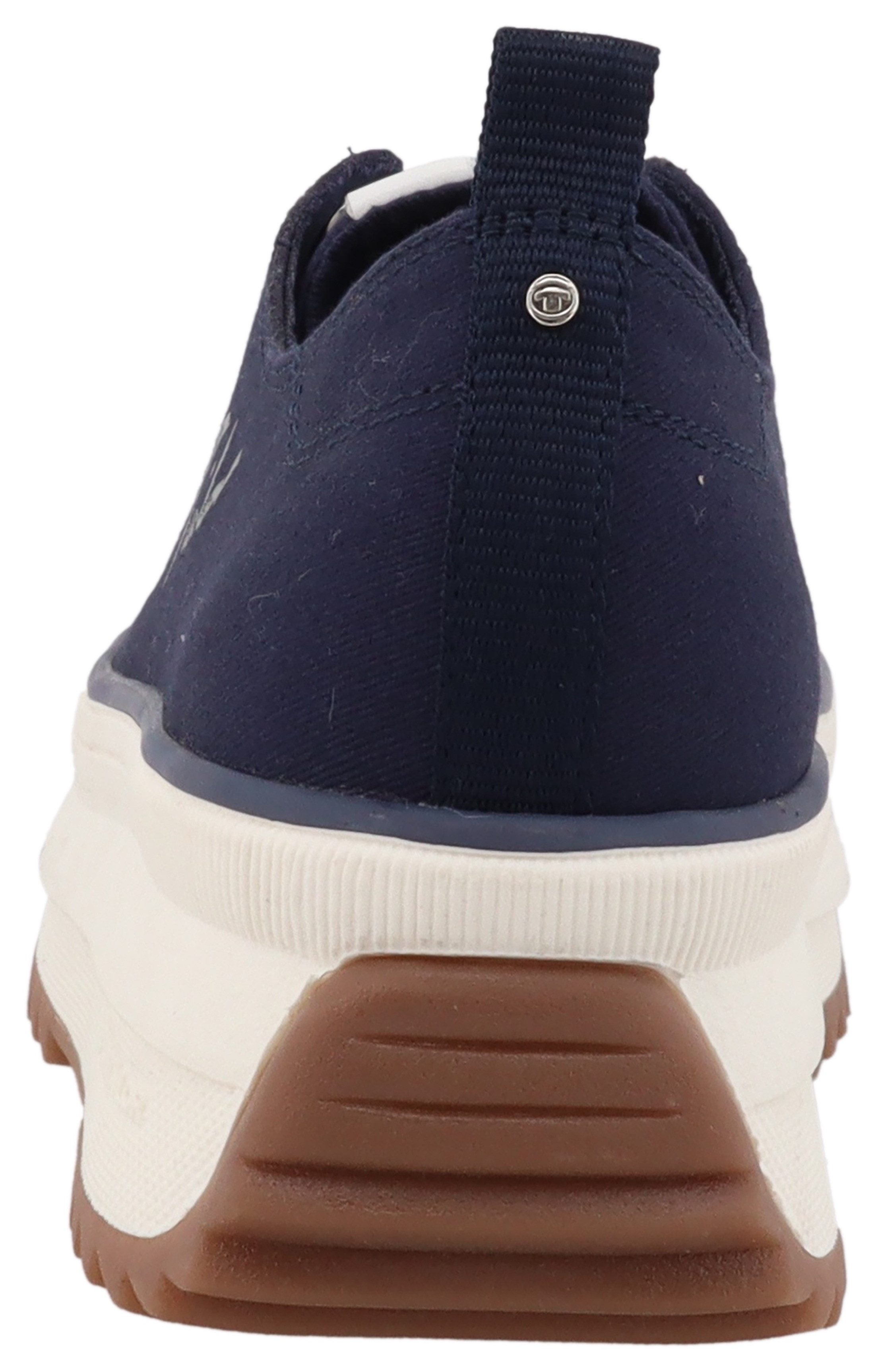 Tom Tailor Plateausneakers , vrijetijdsschoen, lage schoen, veterschoen met zijlogo