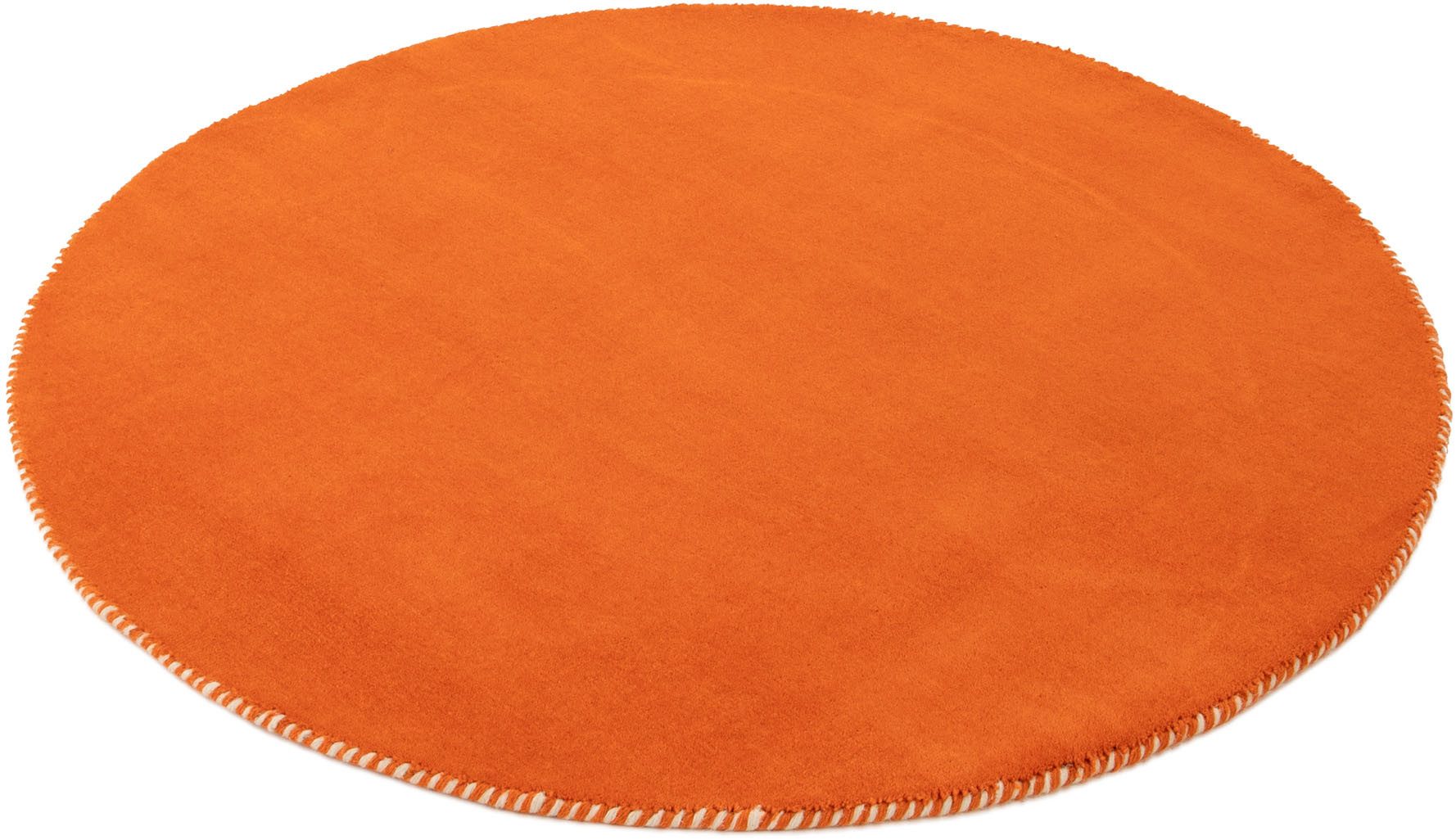 carpetfine Wollen kleed Gabbeh Lola Uni met natuurlijk plantaardig materiaal handgeweven, ook als loper