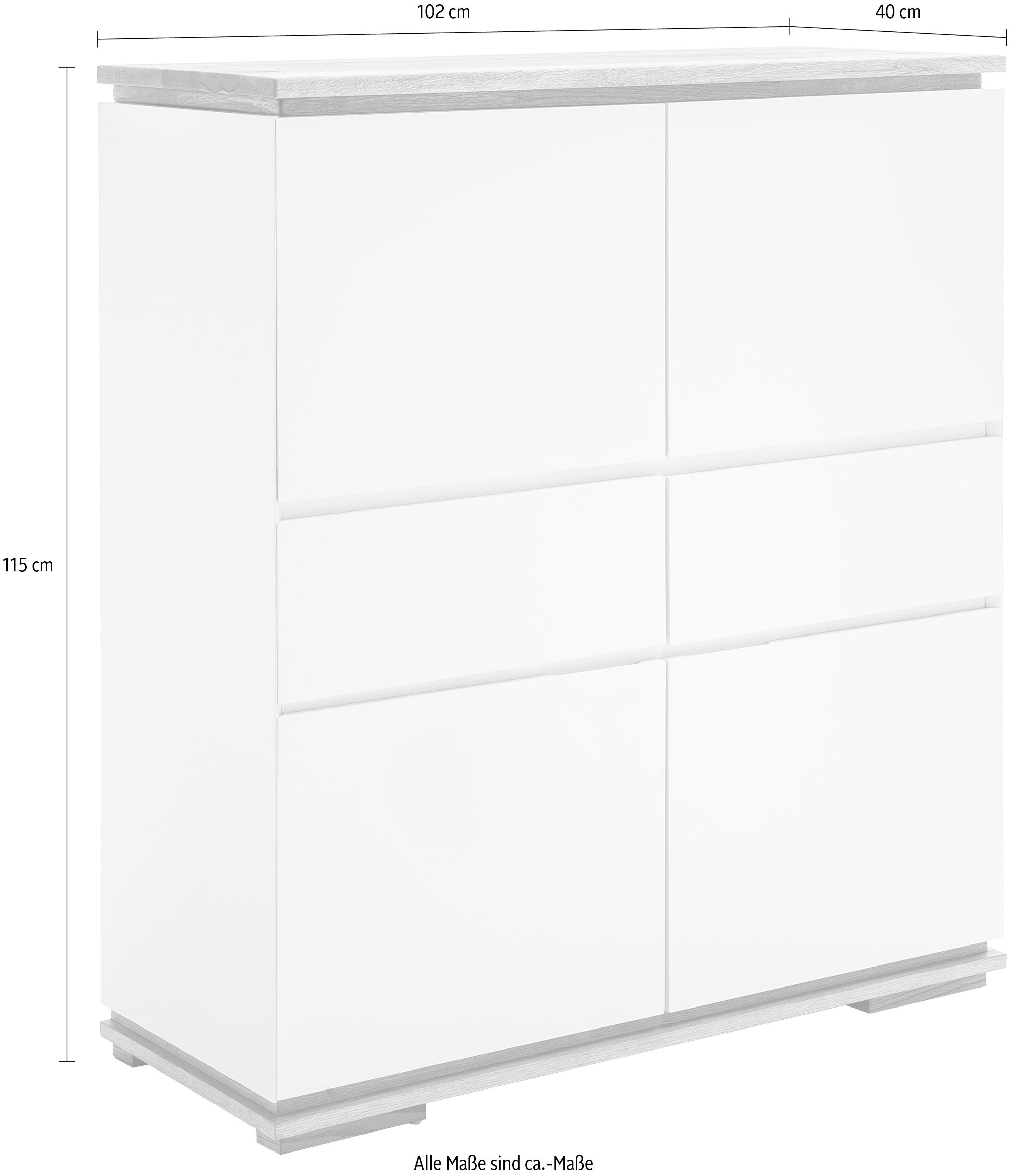 MCA furniture Highboard Chiaro Breedte ca. 102 cm