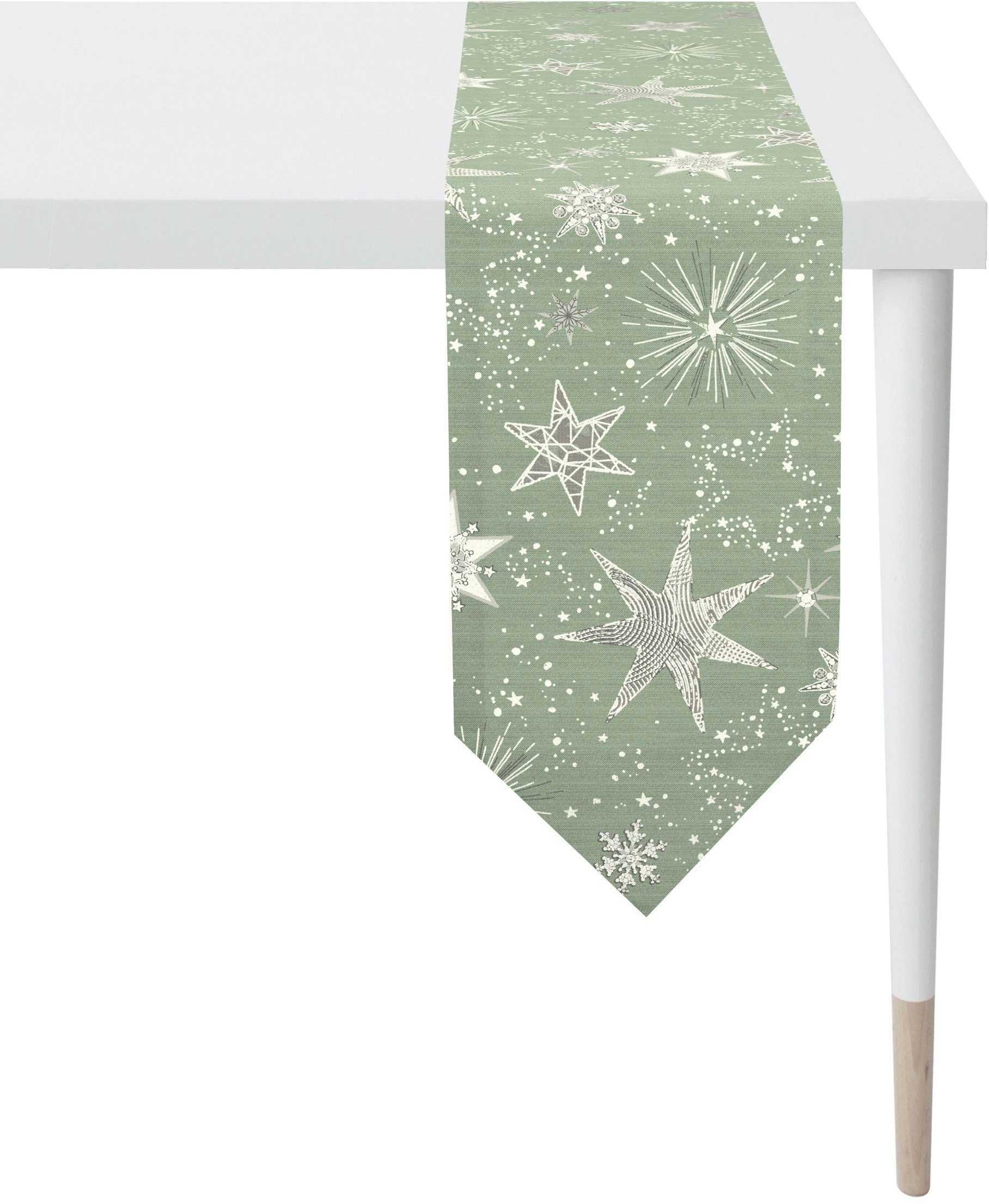 APELT Tafelband 3624 Christmas Elegance, jacquardweefsel met glanzende draden (1 stuk)