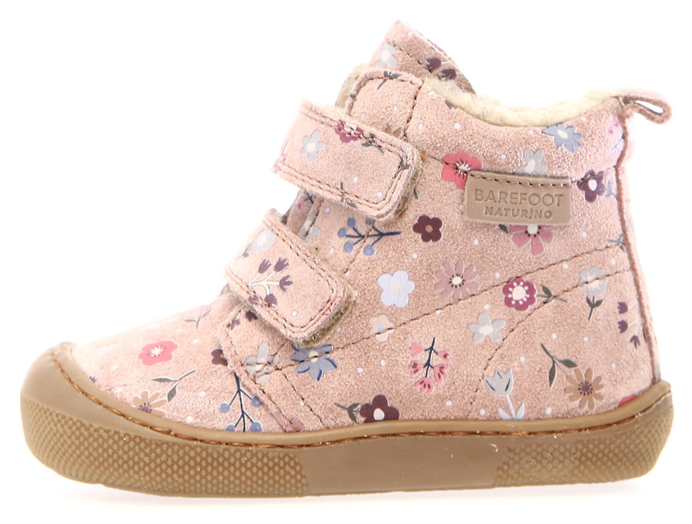 Naturino Babyschoentjes Wigghi Winterlaarzen met bloemenprint, maatsjabloon om te downloaden