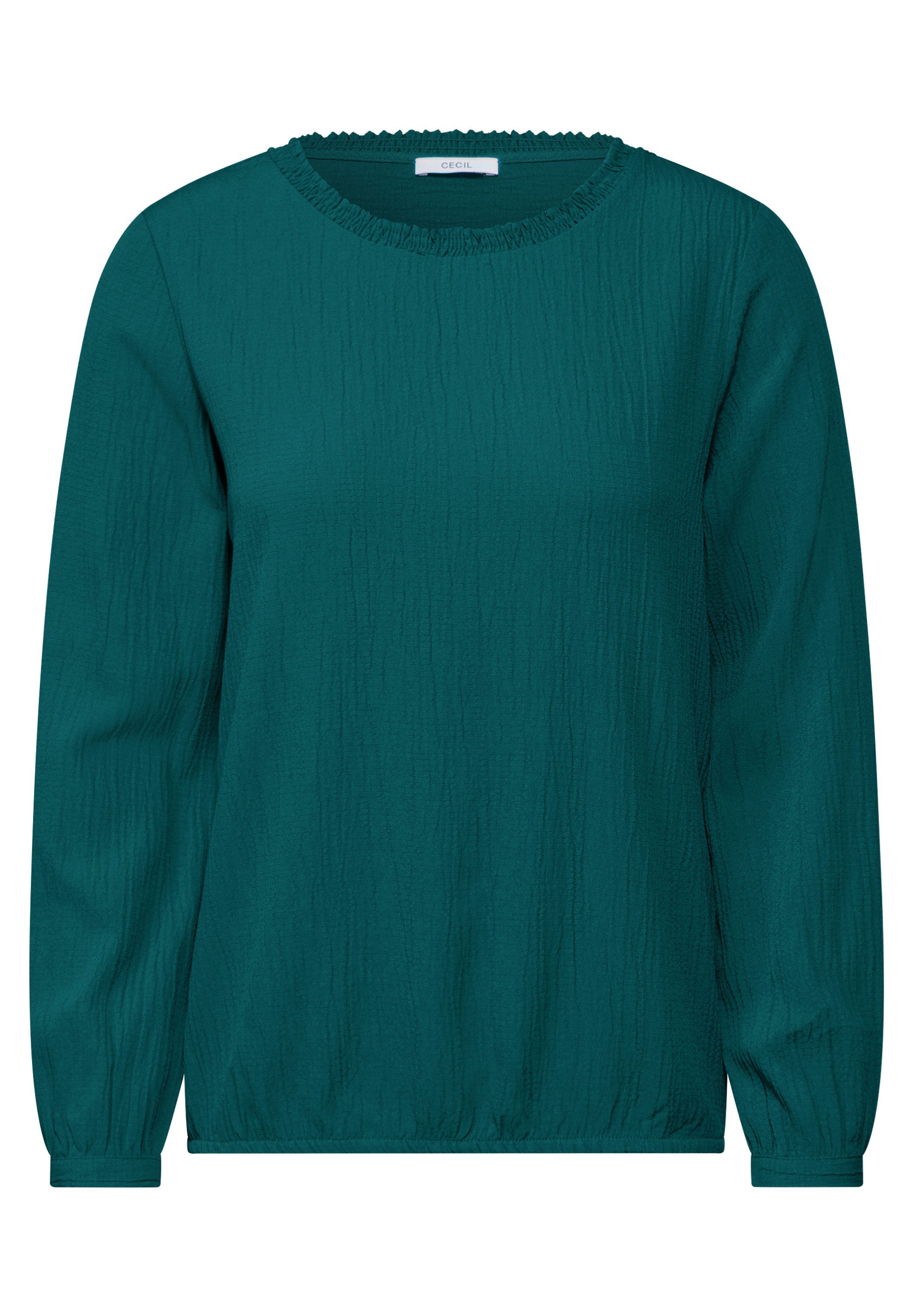 Cecil Blouse zonder sluiting met smock-detail in crêpe-kwaliteit