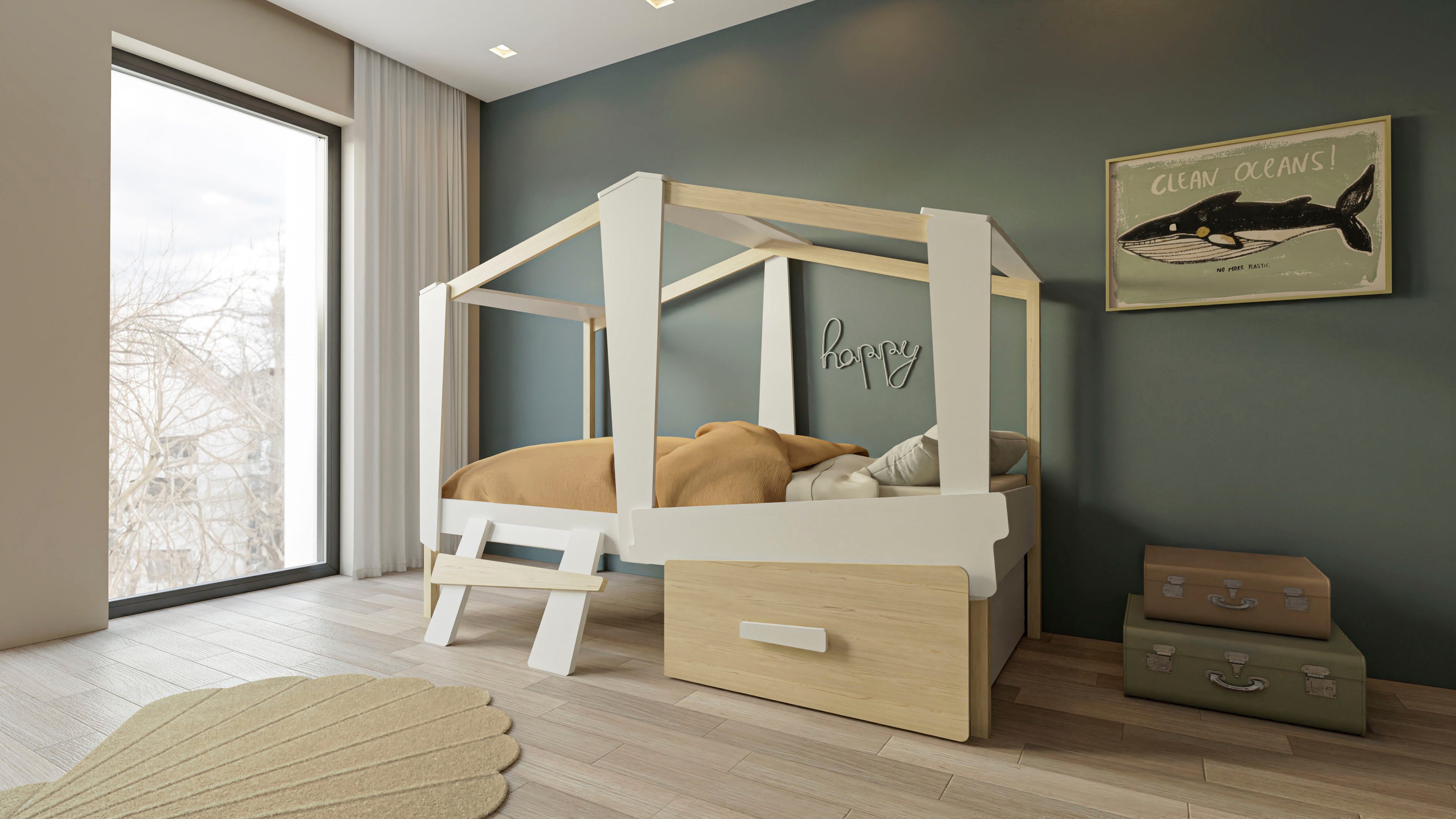 Demeyere GROUP Lade Cabane grote lade gaat onder het bed