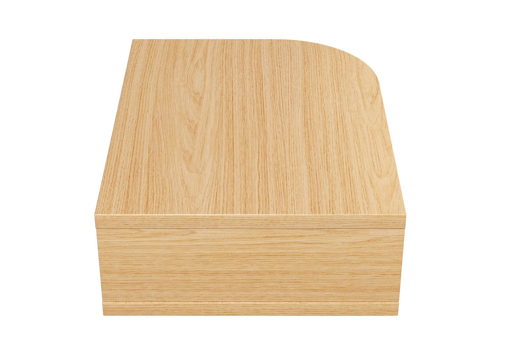 Woodman Nachtkastje Farsta in 3 kleuren, met tambour schuifdeuren, met eikenhout gefineerd
