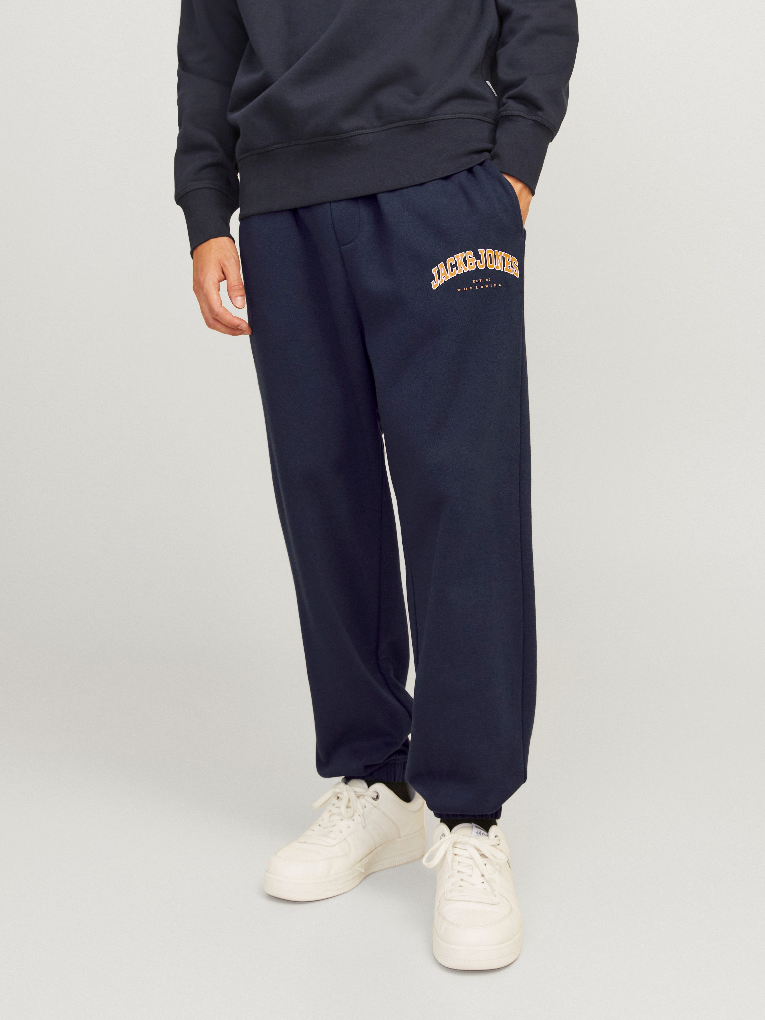 Jack & Jones Sweatbroek JPSTKANE JJCALEB SWEAT PANTS AMT heren joggingbroeken maat S blauw
