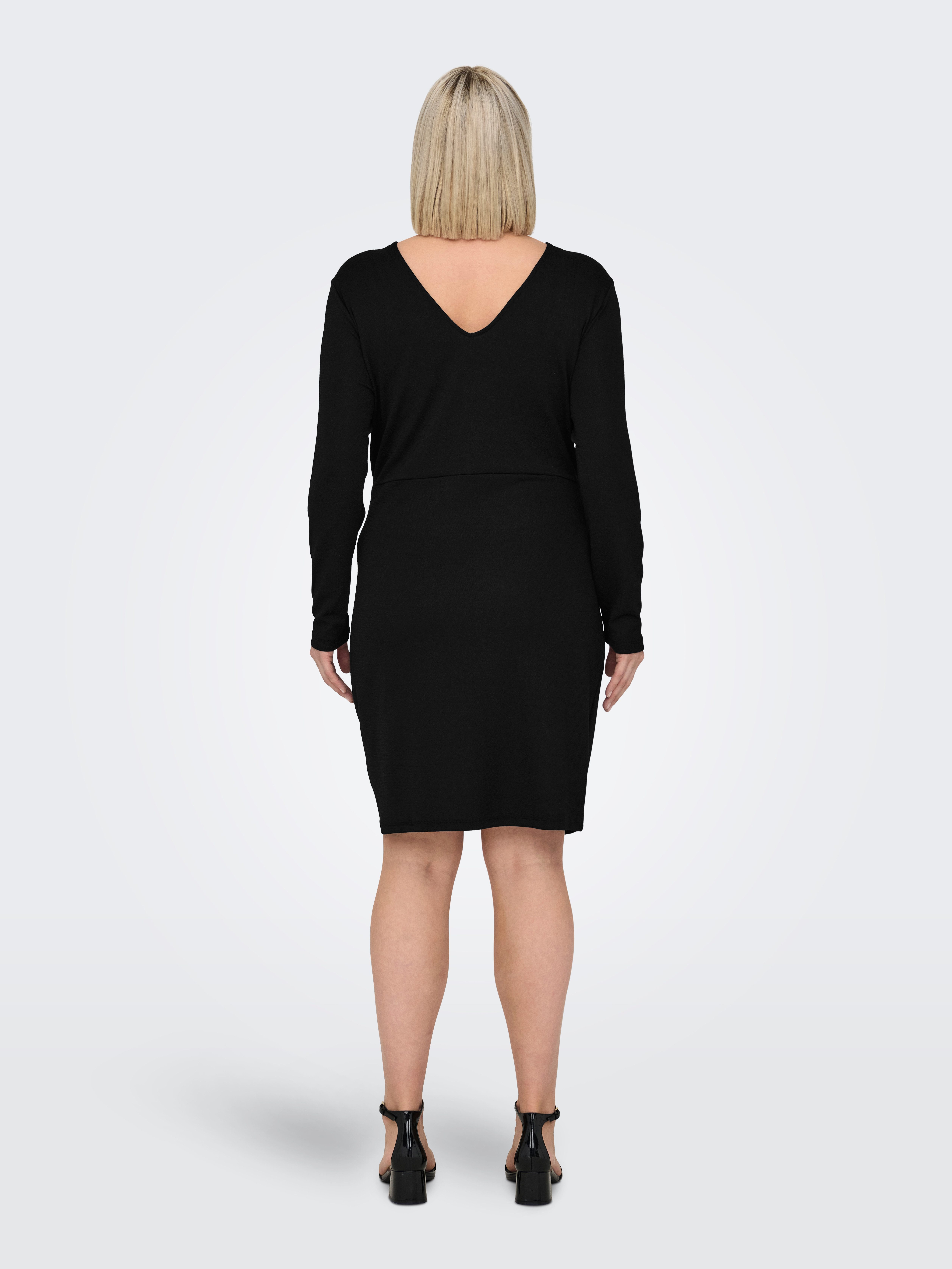 ONLY CARMAKOMA Jerseyjurk CARQUEEN L S GLITTER TWIST DRESS JRS BF