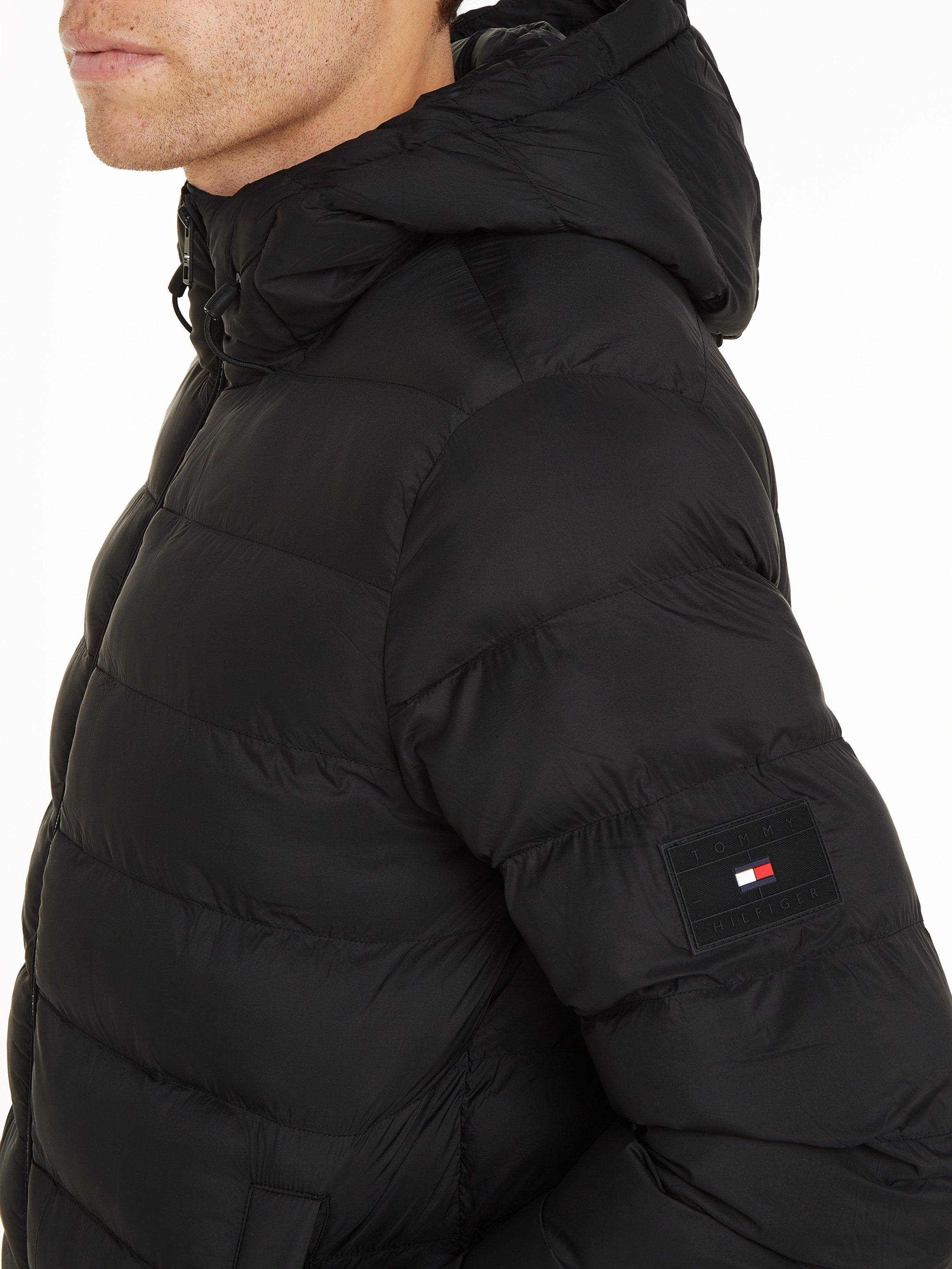 Tommy Hilfiger Gewatteerde jas MID WEIGHT HOODED JACKET