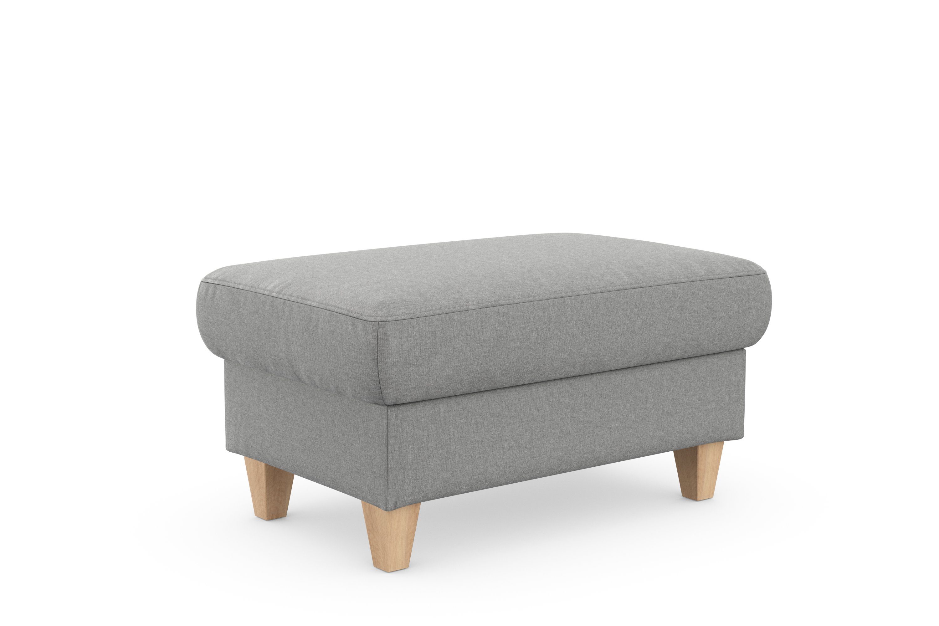 sit&more Hocker met bergruimte Farö met bergruimte en binnenvering en naturelkleurige poten