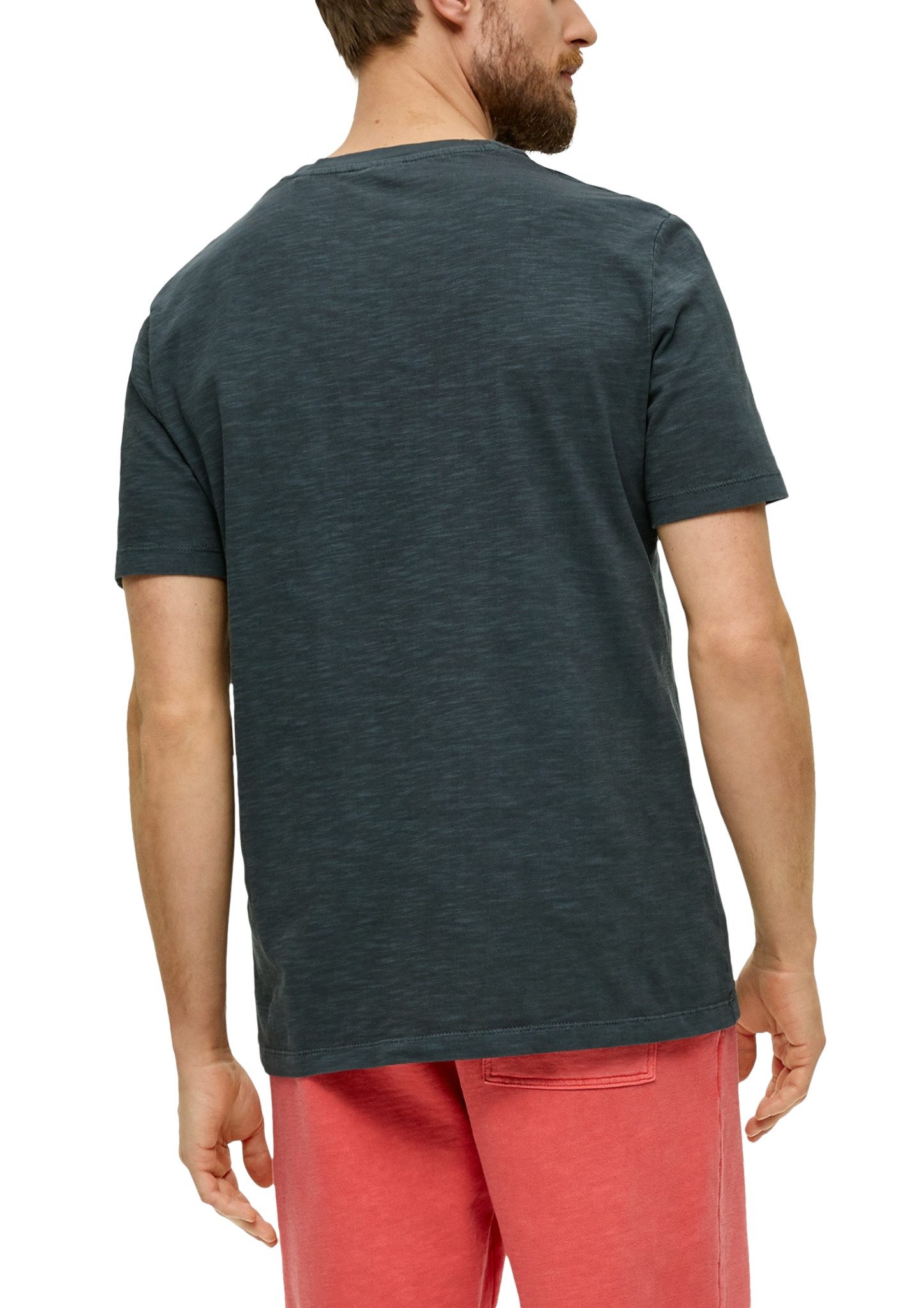 s.Oliver T-shirt in gemêleerde look
