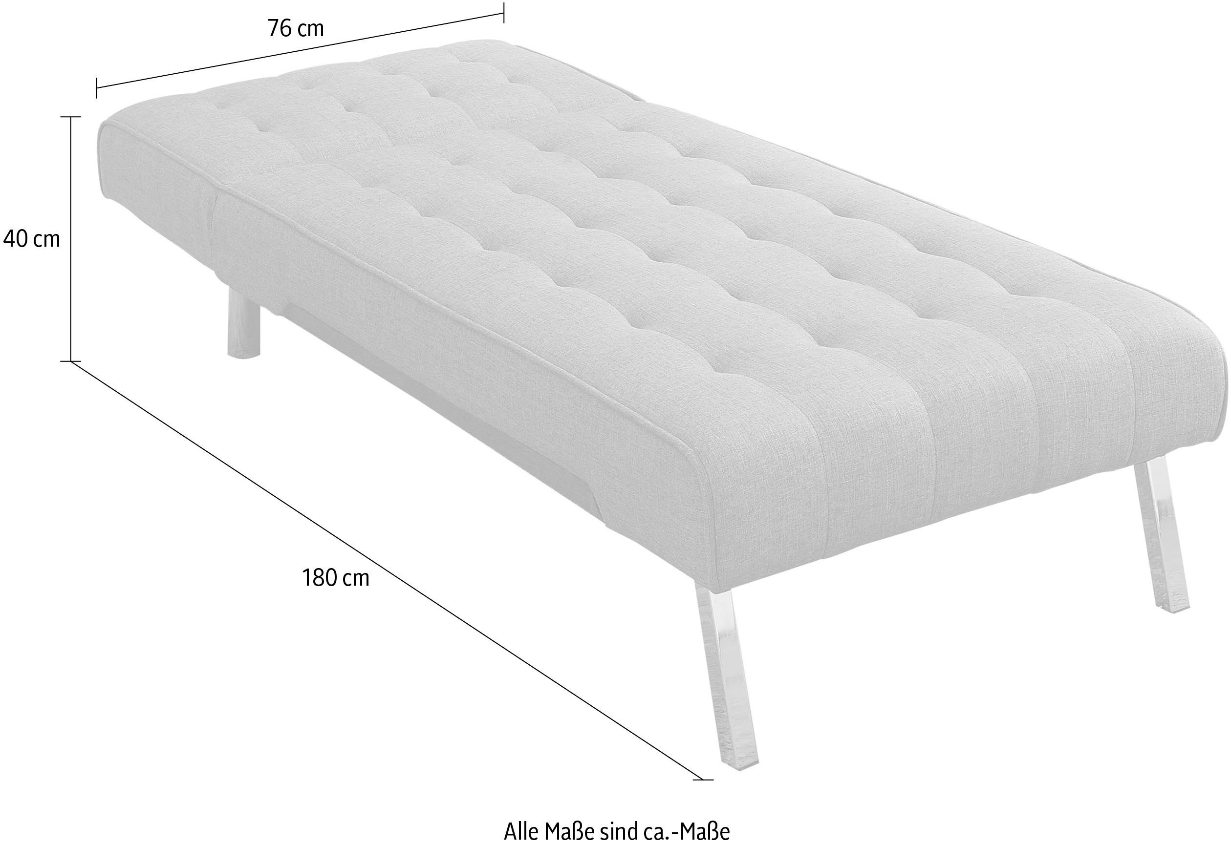 ATLANTIC home collection Relaxstoel Pierre met relax- en slaapfunctie, met golfvering