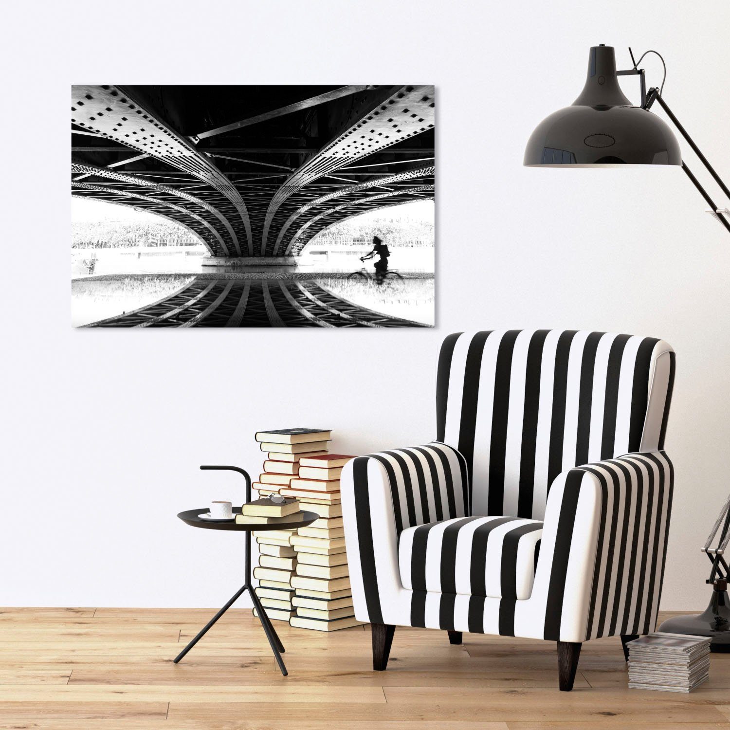 queence Artprint op acrylglas Brug Fine Art-print in galeriekwaliteit