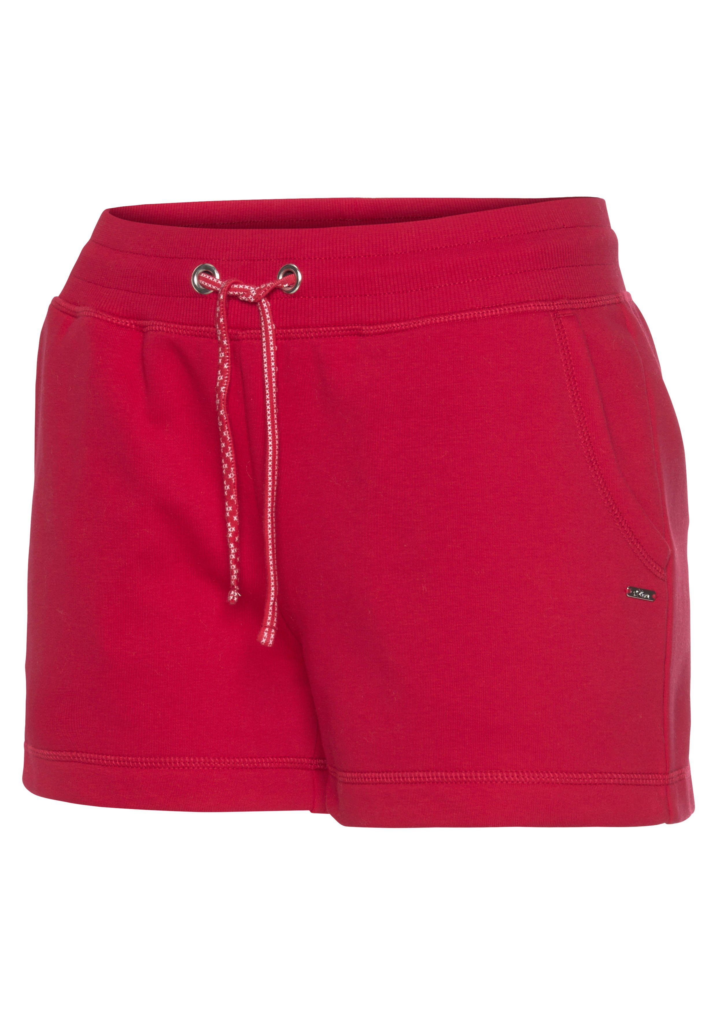 s.Oliver RED LABEL Beachwear Relaxshorts met noorse patroon details, loungepak