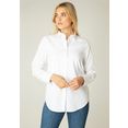 base level klassieke blouse bas-yune bluse classic aansluitend model (set) wit