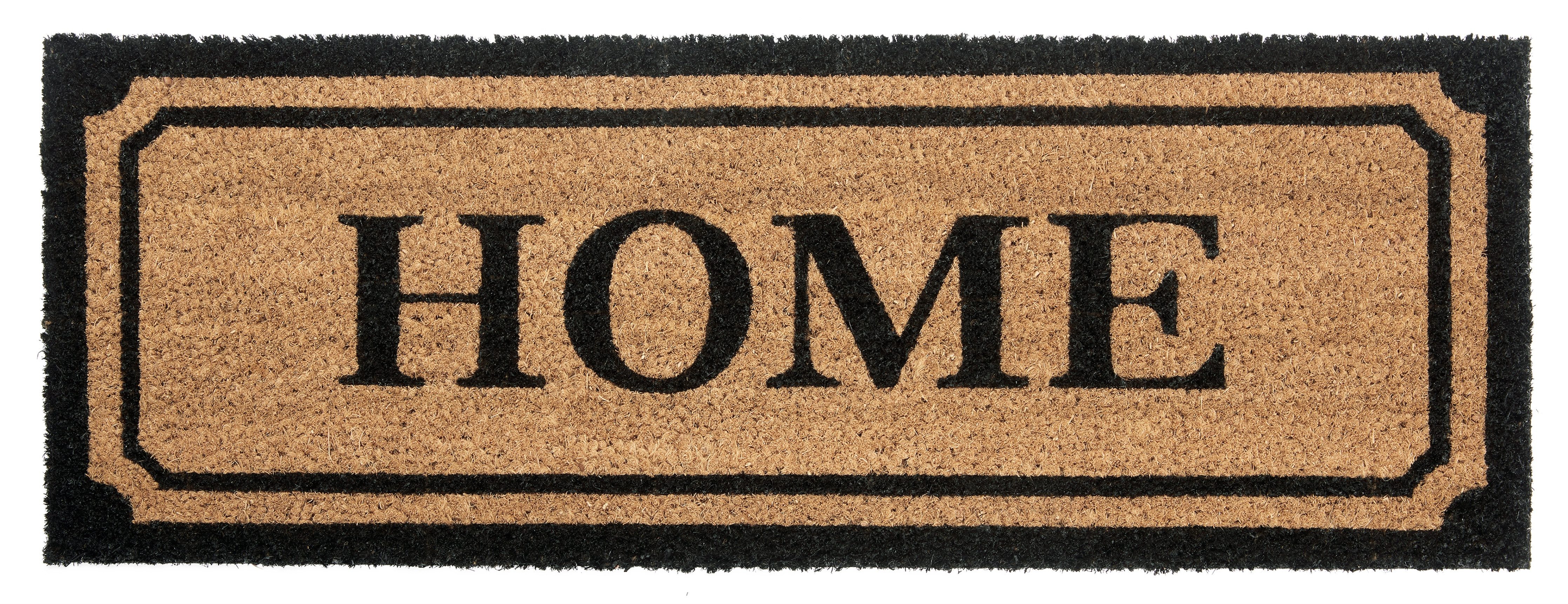 HANSE Home Mat Mix Mats Kokos Wide Home Border Kokos, vuilopvangmat, outdoor, antislip, binnen,...