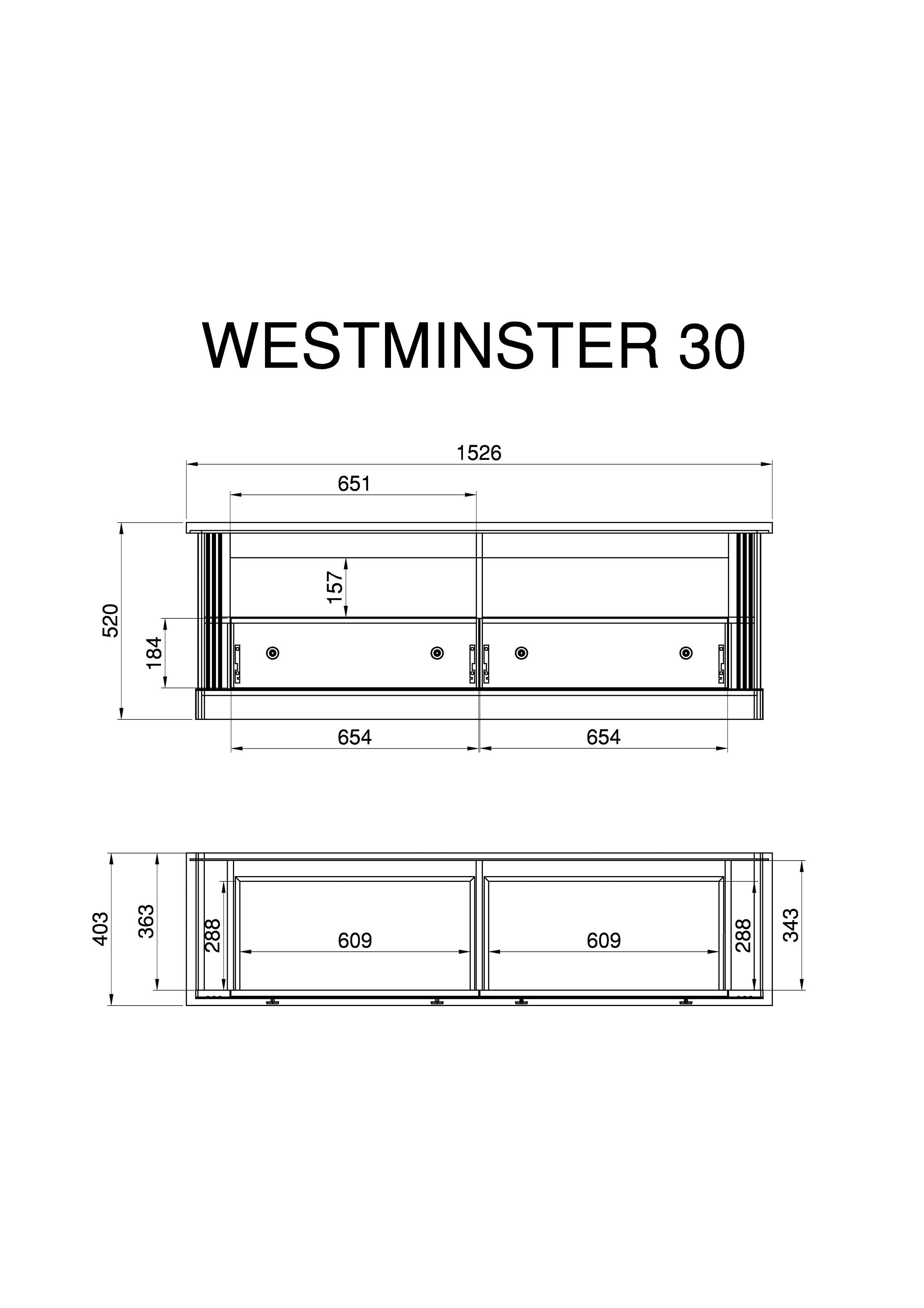 Home affaire Wandmeubel Westminster in romantische landelijke stijl (set, 3 stuks)