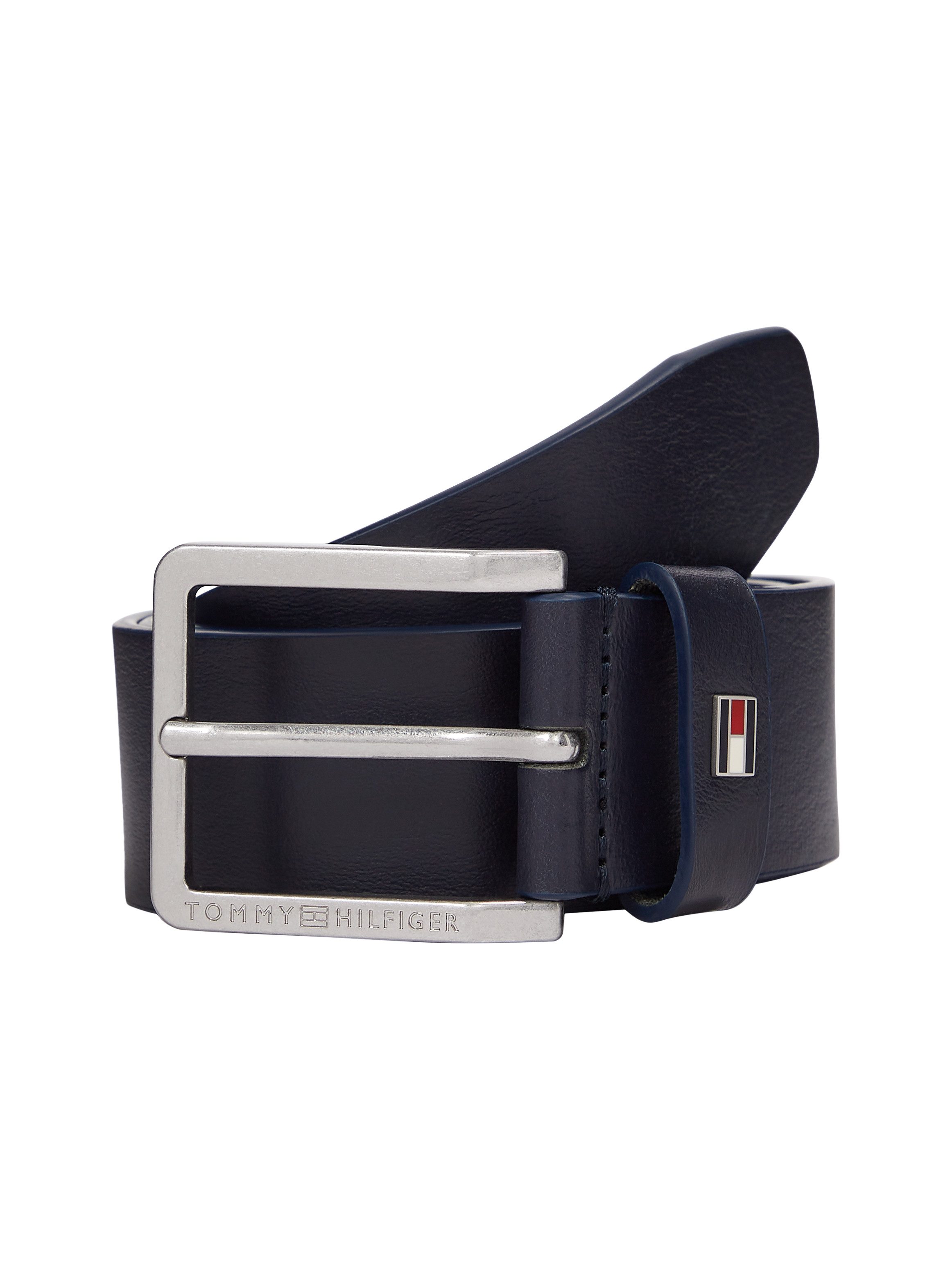 Tommy Hilfiger Leren riem Oliver met contrastgesp en logo-lus