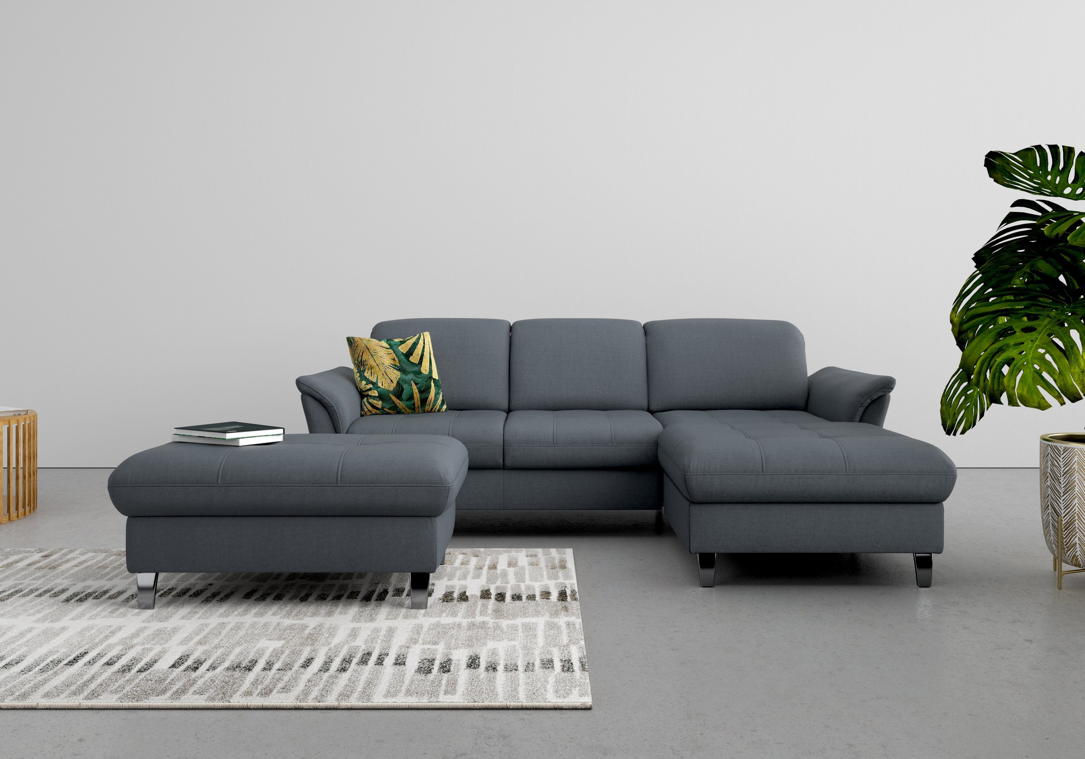 sit&more Hocker met bergruimte Maggiore met bergruimte en moderne metalen poten