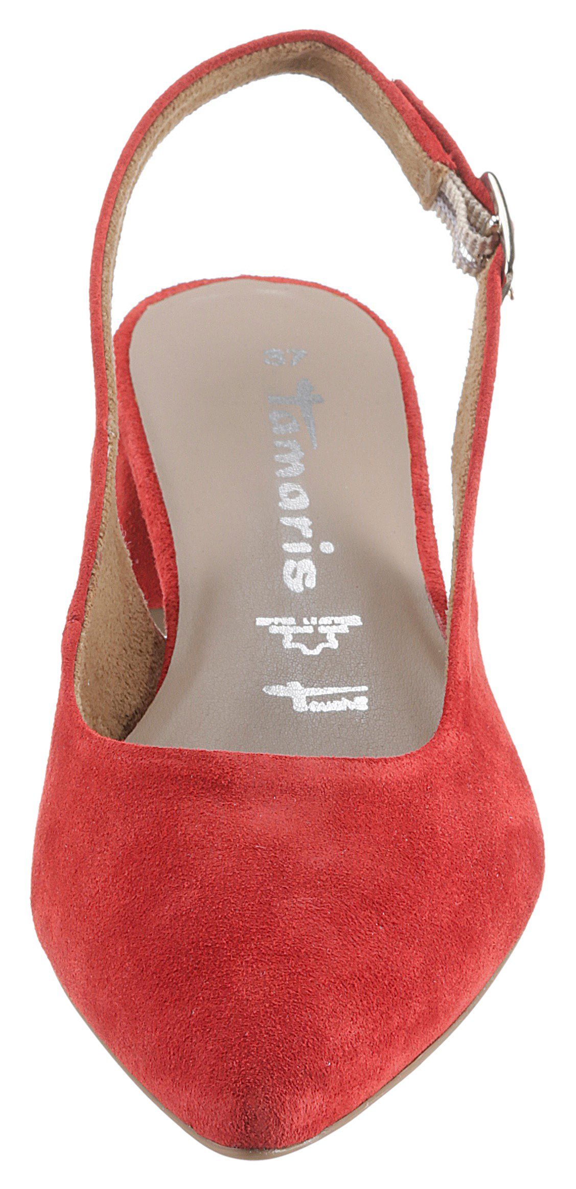 Tamaris Slingback pumps , blokhak, avondschoen, zomerschoen met verstelbare riem