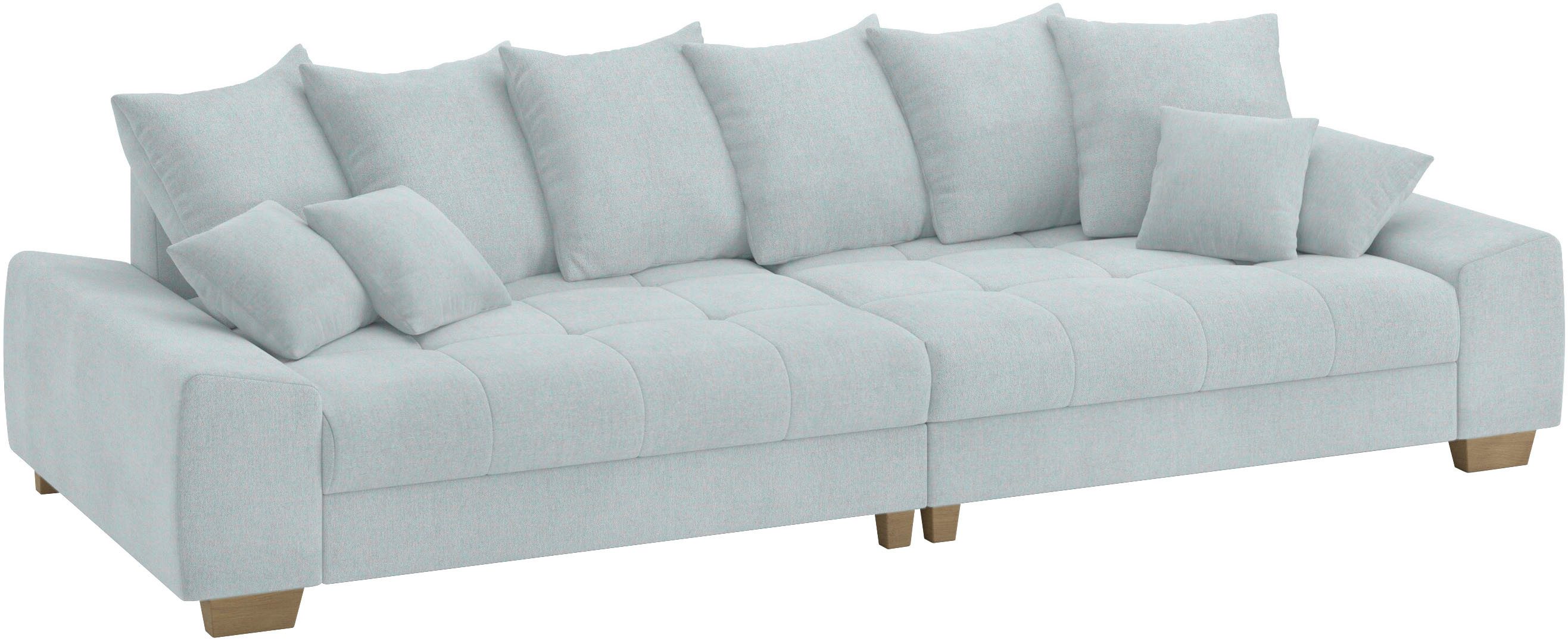 Mr. Couch Megabank Nikita II Optioneel met koudschuim bekleding, tot 140 kg belastbaar grijs, xxl banken