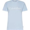 calvin klein shirt met ronde hals core logo t-shirt met calvin klein-logo-opschrift blauw