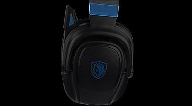 Sades Gaming-headset Zpower SA-732 gaming headset, zwart/blauw, USB, bedraad Stereo, over-ear, PC, PST, Xbox, Nintendo Switch, VR, Telefoon