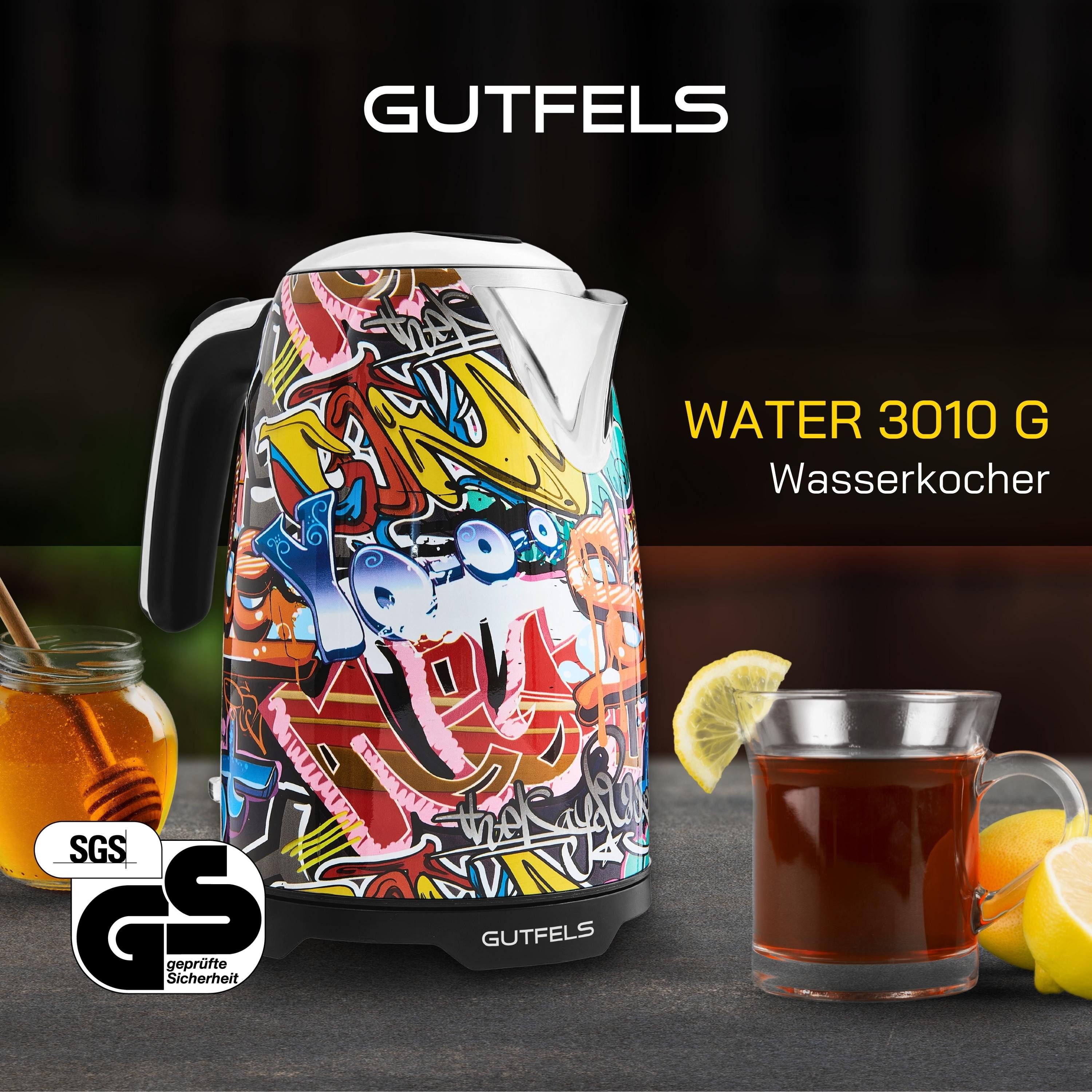 Gutfels Waterkoker WATER 3010 G, 1,7 l