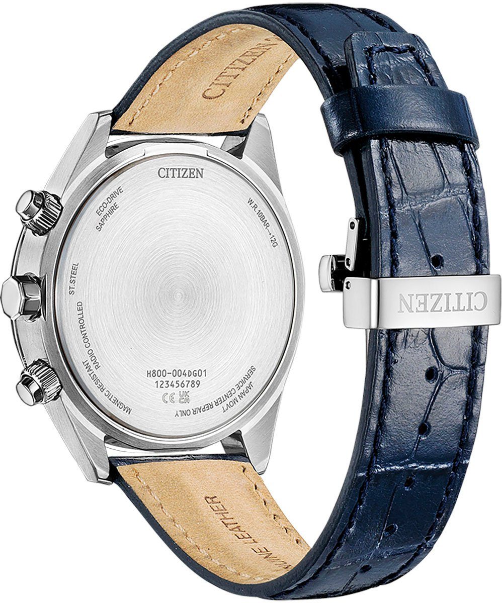 Citizen Multifunctioneel radiografisch horloge Polshorloge, herenhorloge, solar, leren band, saffierglas, datum