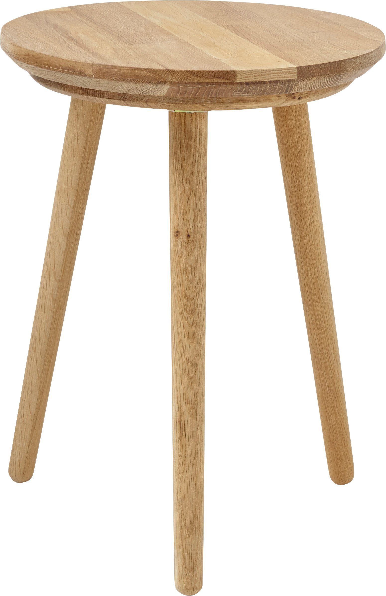 MCA furniture Zithocker Agra, TOPSELLER! Houten kruk, massief eiken, geolied, klassiek ontwerp
