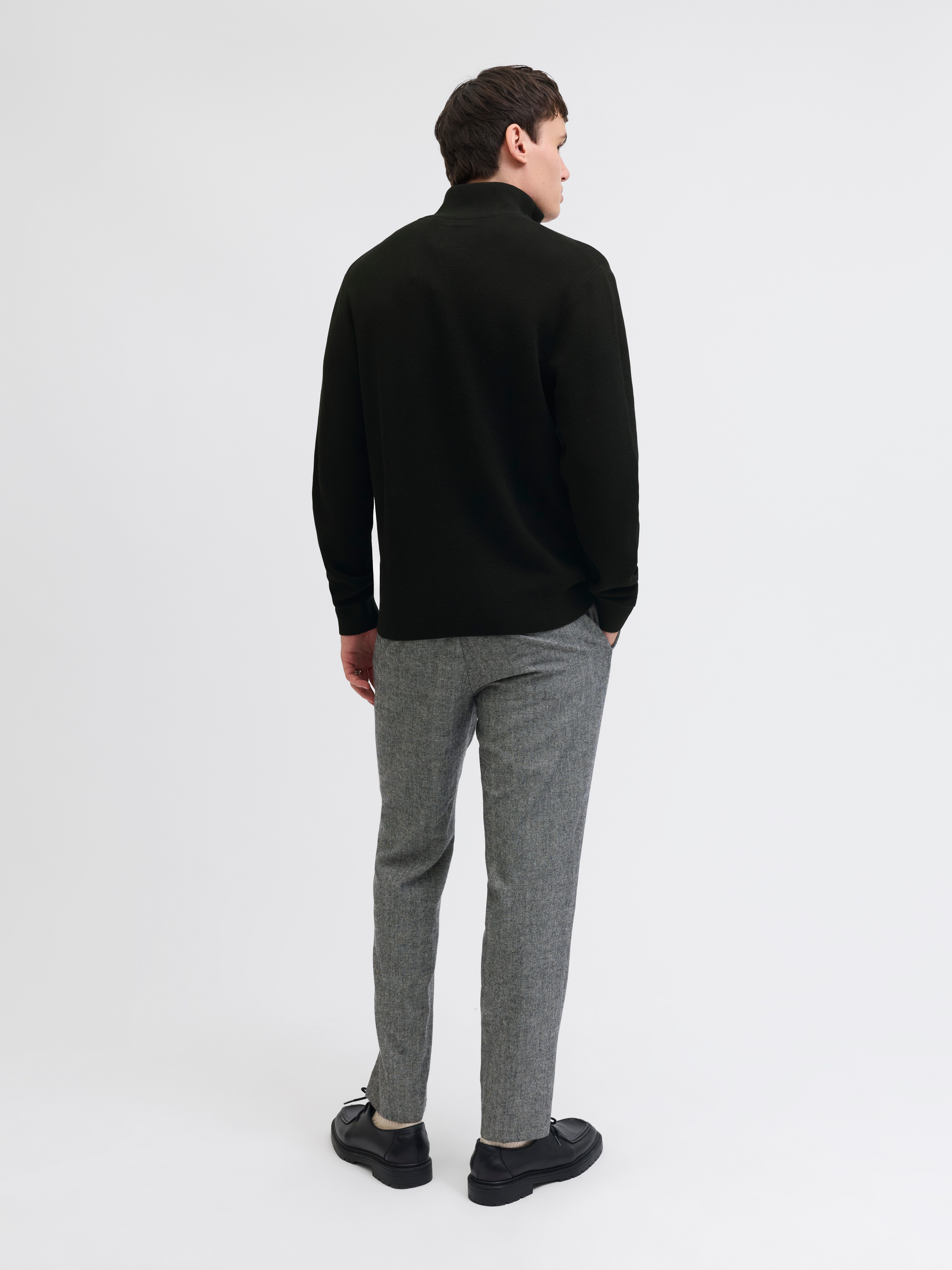 Jack & Jones Schipperstrui JPRBLAMILANO STITCH KNIT HALF ZIP SN