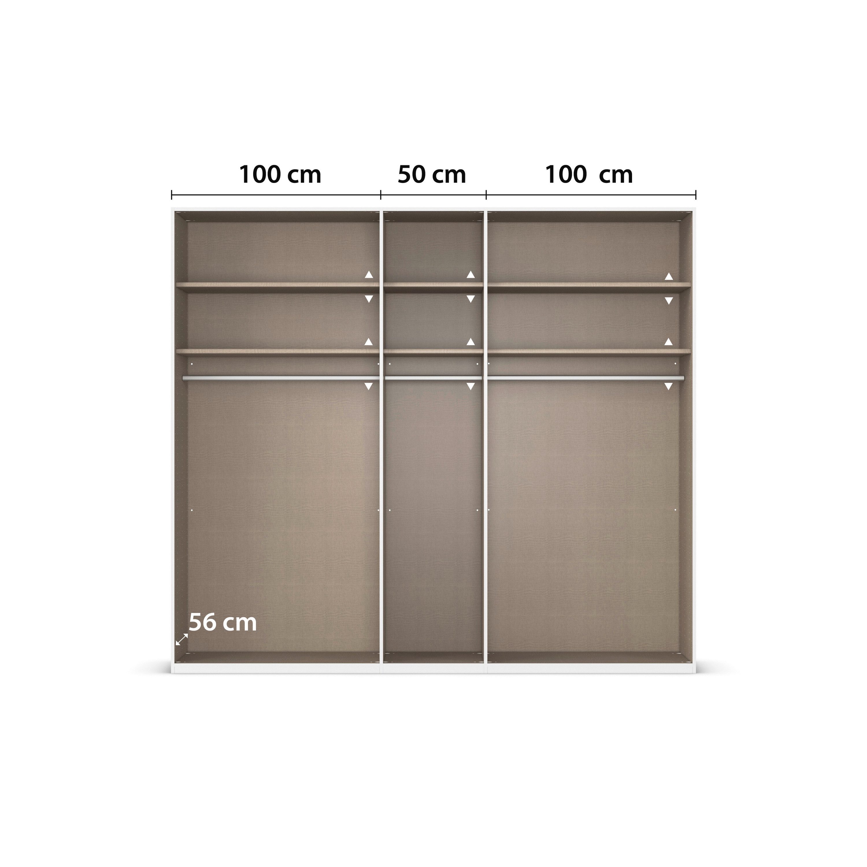 rauch Draaideurkast Kledingkast Kast Garderobe Slaapkamerkast EVELYN in elegante stijl, veel opbergruimte 4 breedtes en 2 hoogtes made in germany