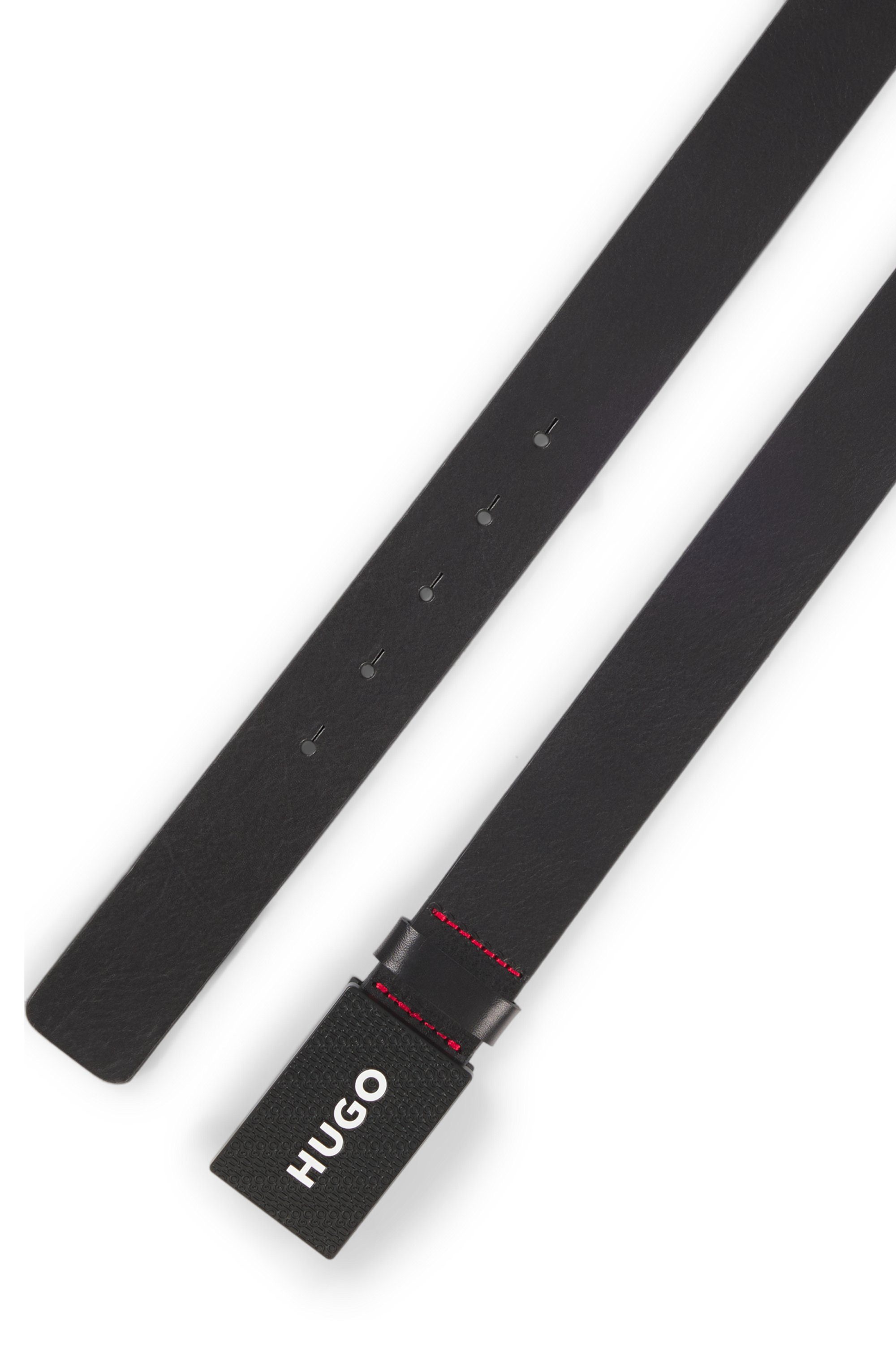 HUGO Leren riem Gilao-Z_Sz35 met boss-opdruk