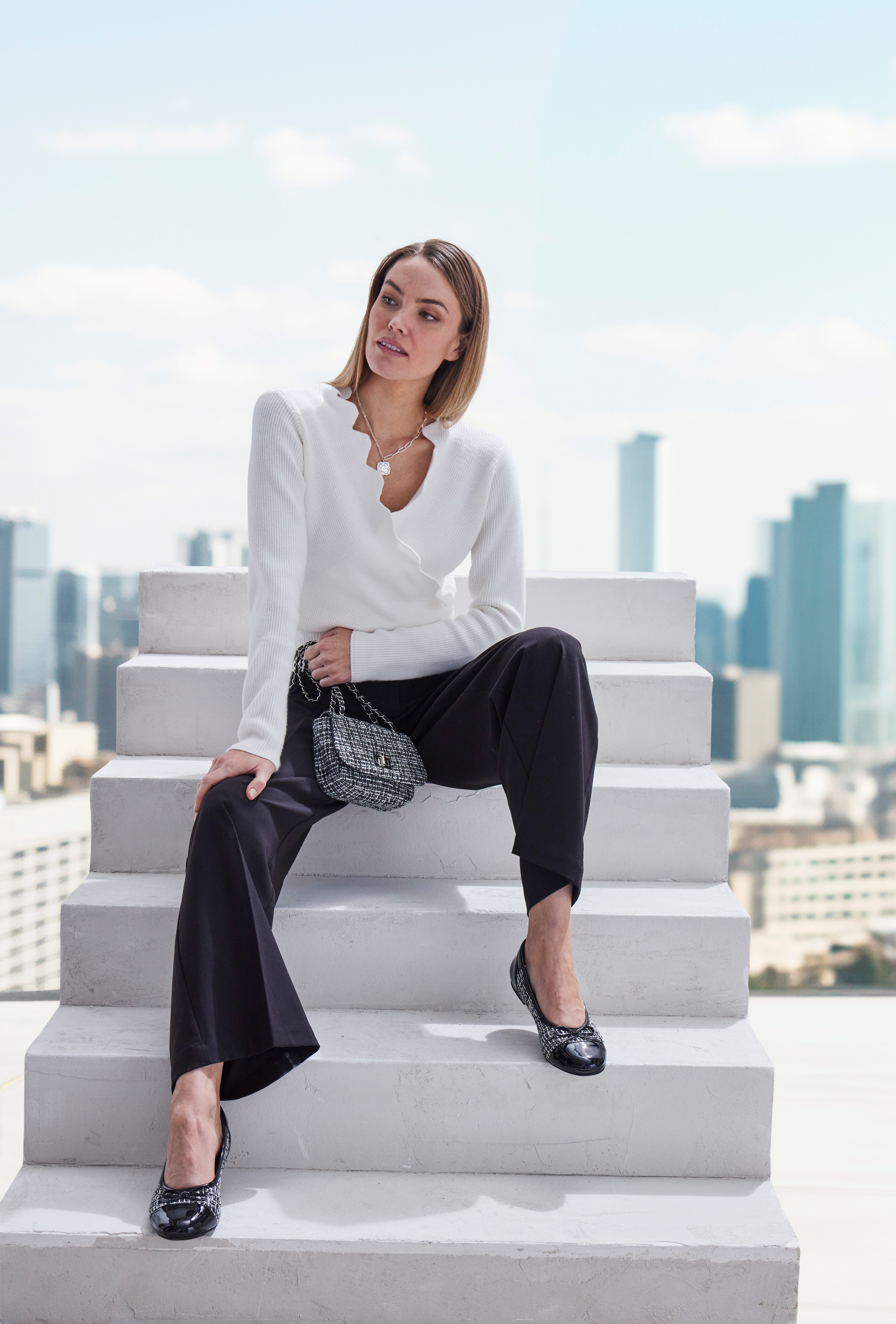 Vivance Handtas Minibag schoudertas handtas met metalen sluiting vegan