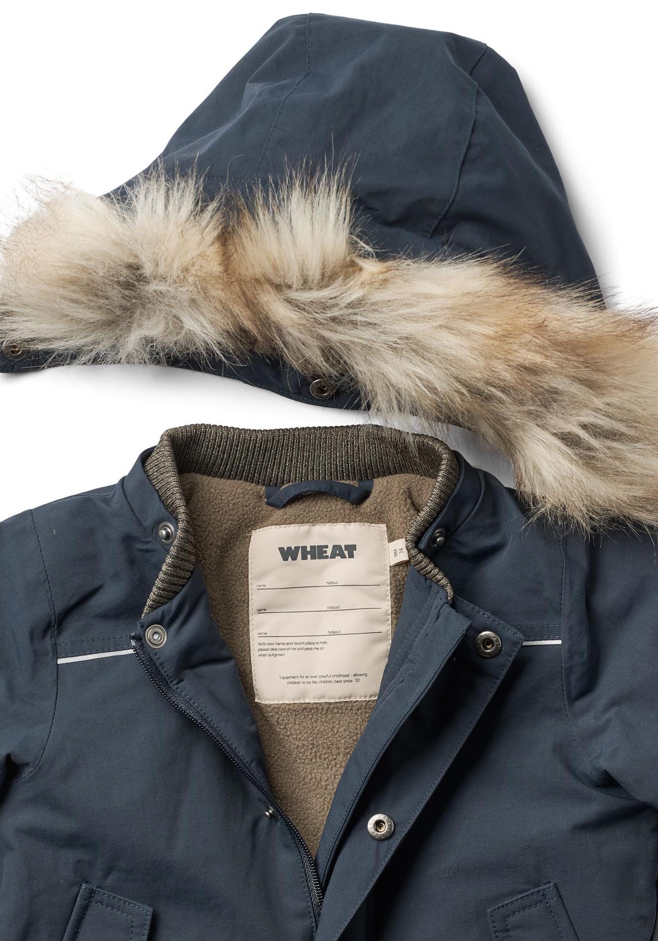 WHEAT Outdoorjack Jacket Kasper Tech waterdicht, ademend en licht gewatteerd