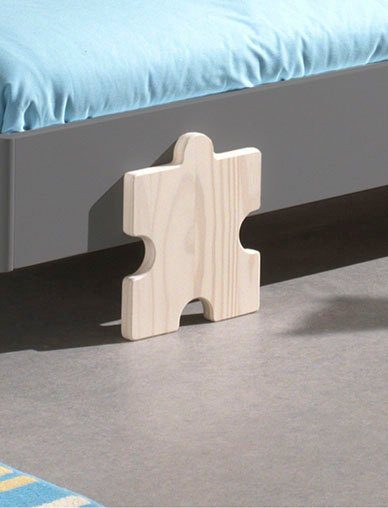 Vipack Kinderledikant Modulo, stapelbaar eenpersoonsbed, incl. lattenbodem, 2 kleuren Ligoppervlak 90/200 cm, afzonderlijk of als 2-delige set verkrijgbaar
