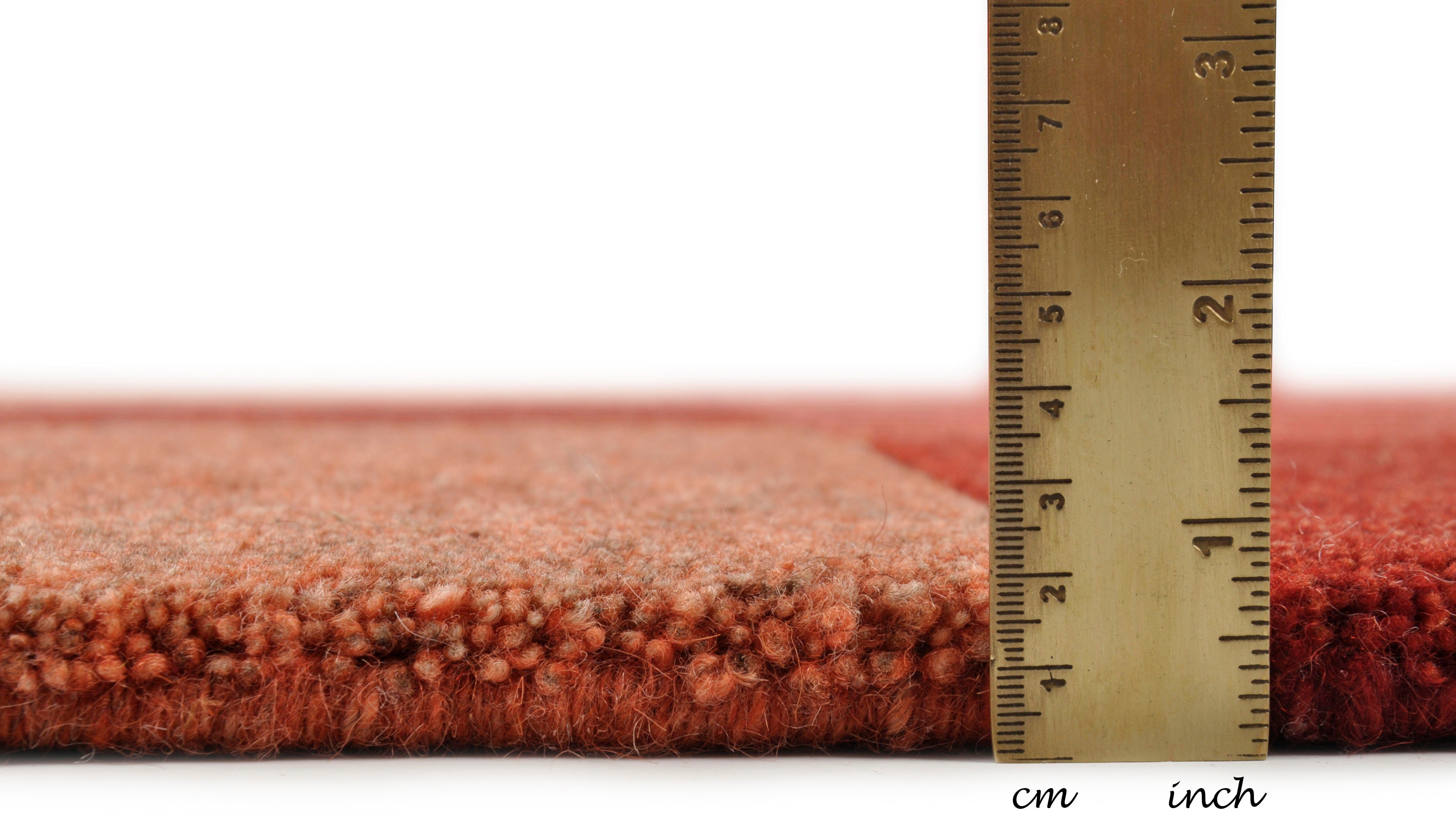 THEKO Wollen kleed Dalas - 7709 zuivere wol, met de hand geknoopt, patchworkdesign