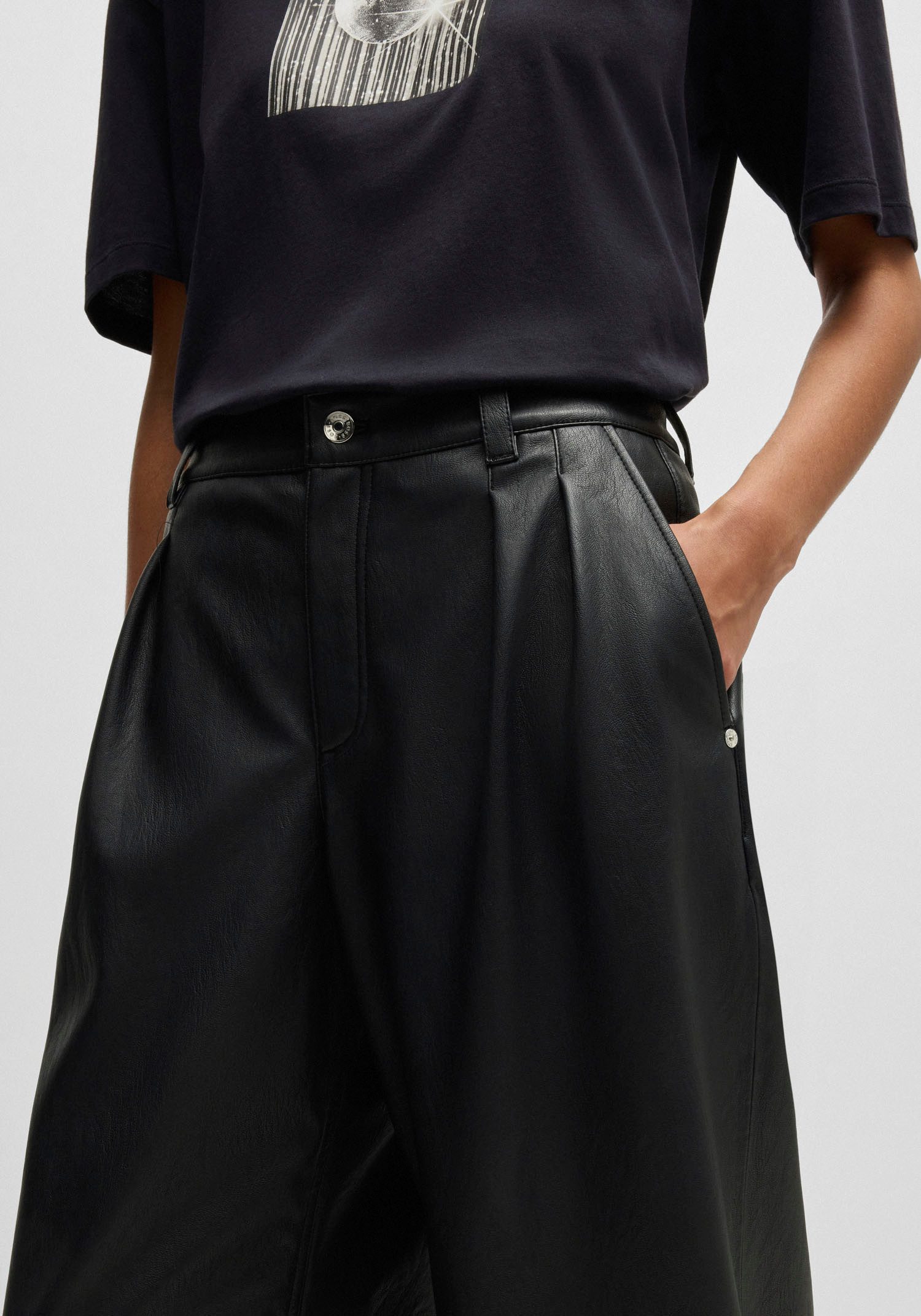 Boss Orange Geweven broek Tanjura Premium Damesmode