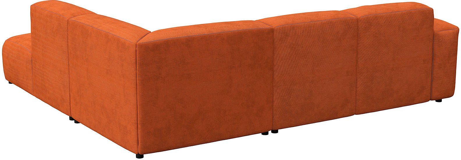 FLEXLUX Hoekbank Lucera, super zitcomfort door koudschuim in de zitting, L-vorm