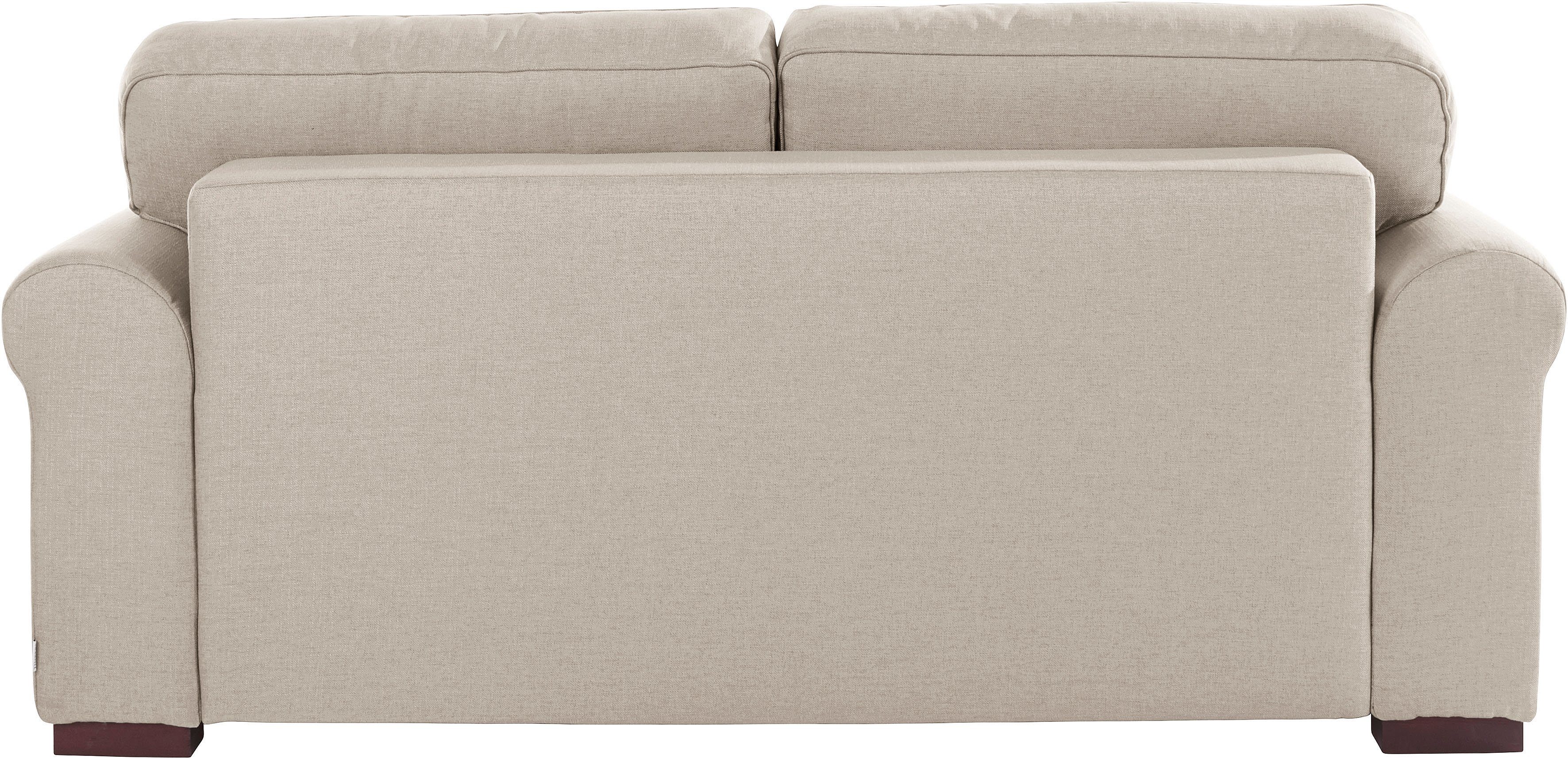 Home affaire 2-zitsbank Broughton zacht zitcomfort, incl. 2 sierkussens, opstaande naad