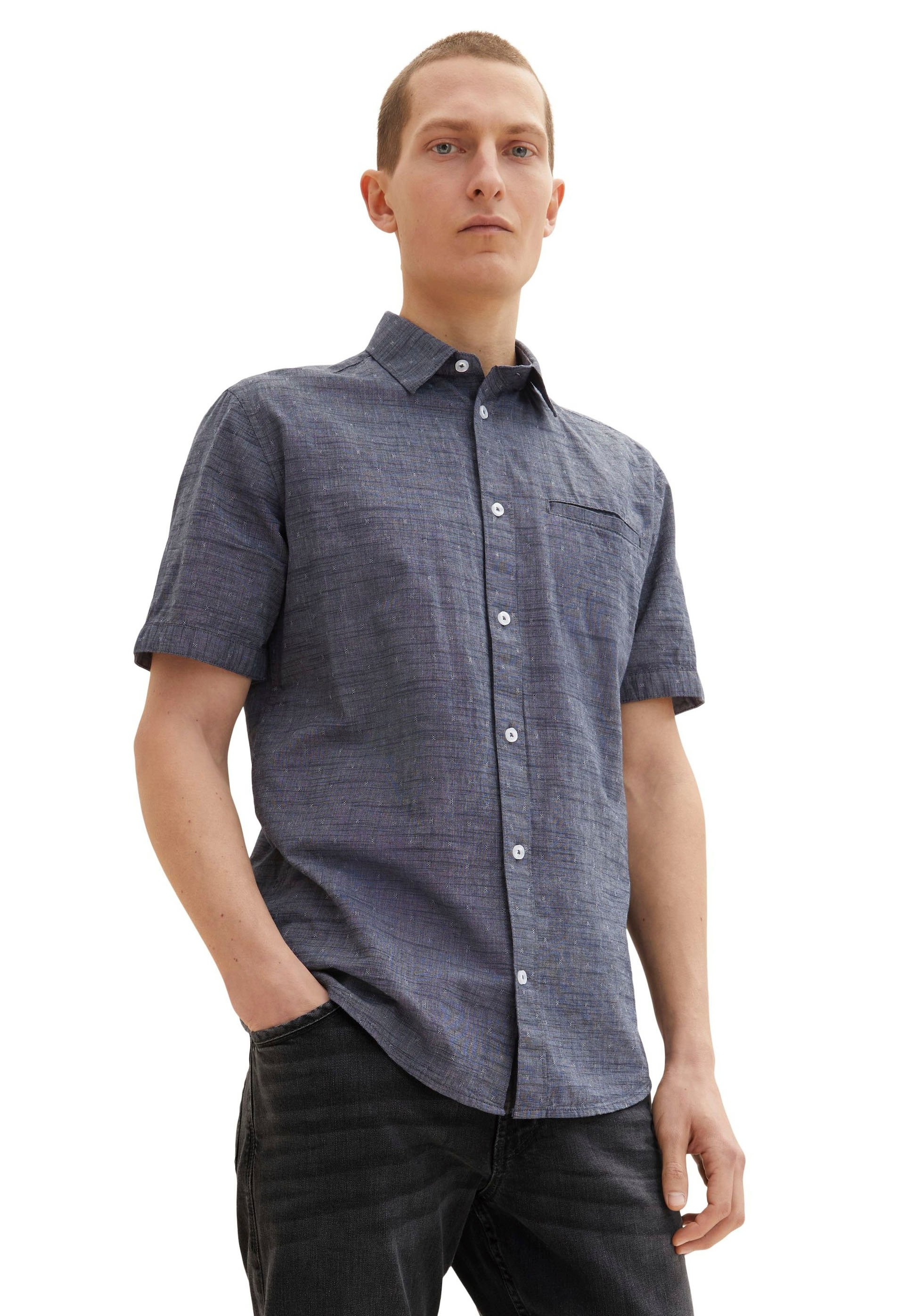 Plak opnieuw scheuren Reserveren Tom Tailor Overhemd met korte mouwen in de online winkel | OTTO