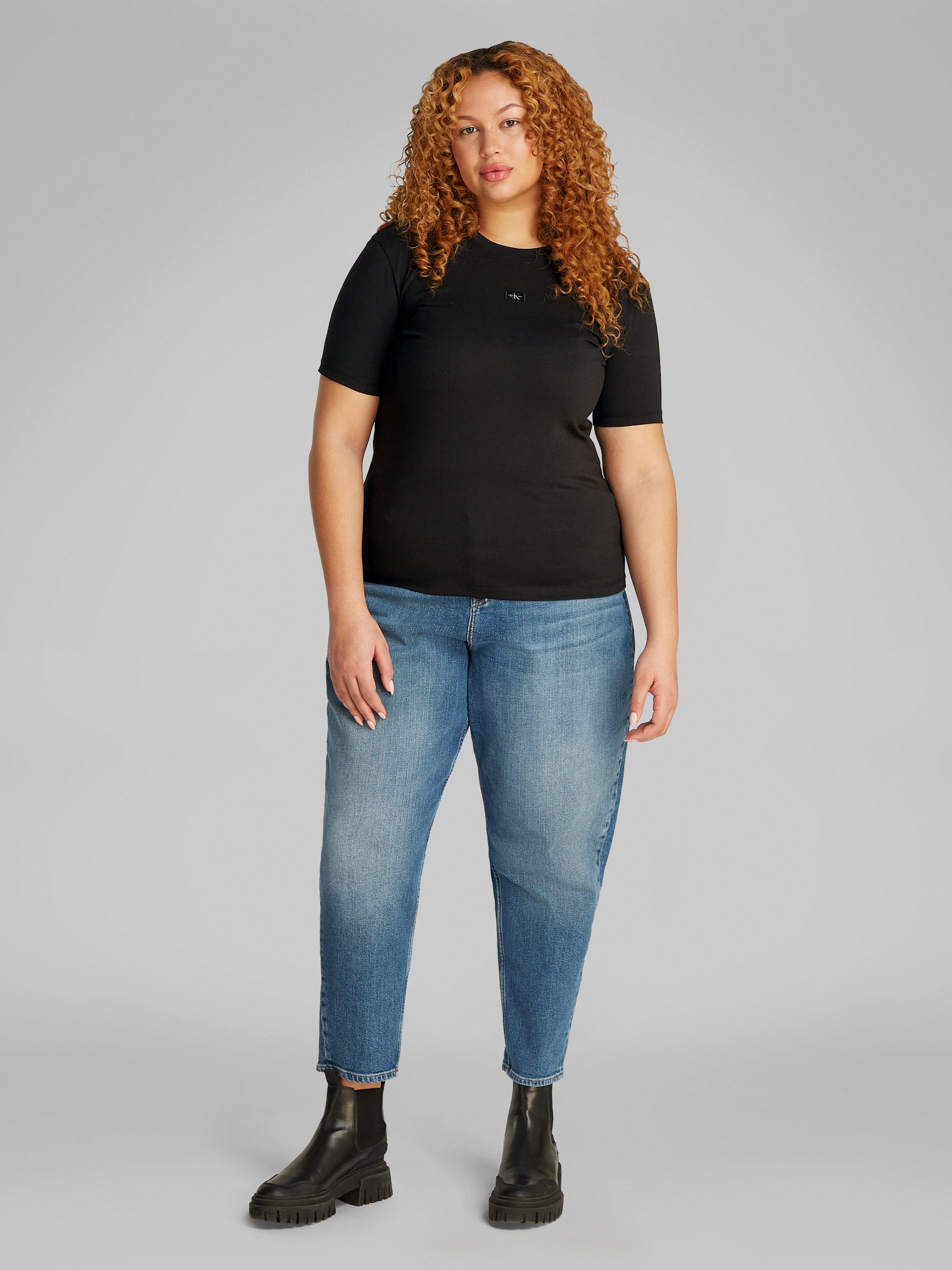 Calvin Klein Jeans Plus T-shirt PLUS WOVEN LABEL REGULAR TEE