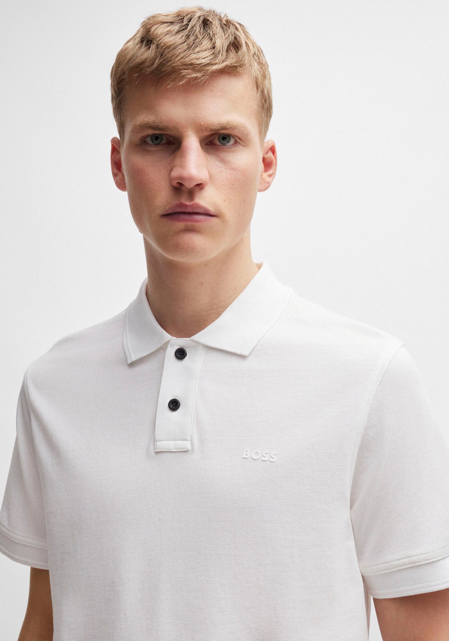 Boss Orange Poloshirt Prime met een polokraag